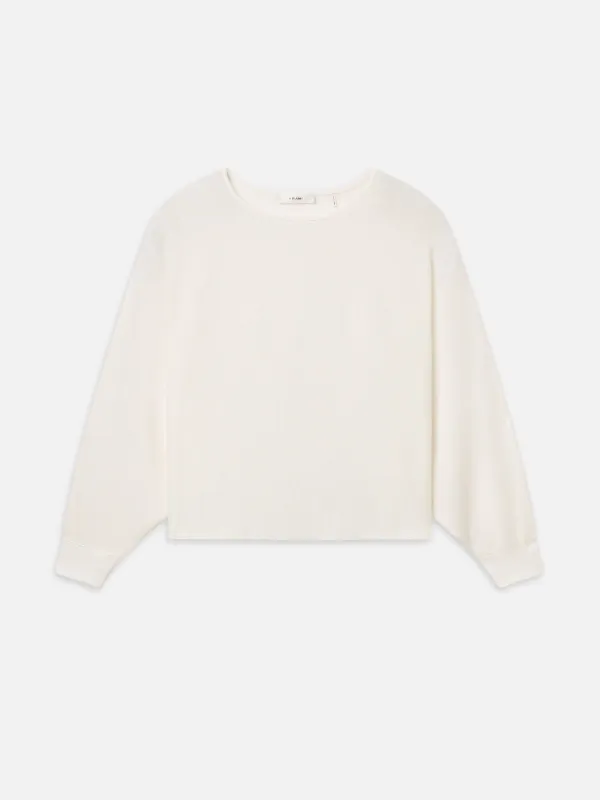 The Slouch Top -- Cream sold by Frame Denim