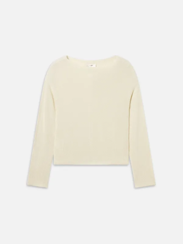The Drapey Sweater -- Cream sold by Frame Denim