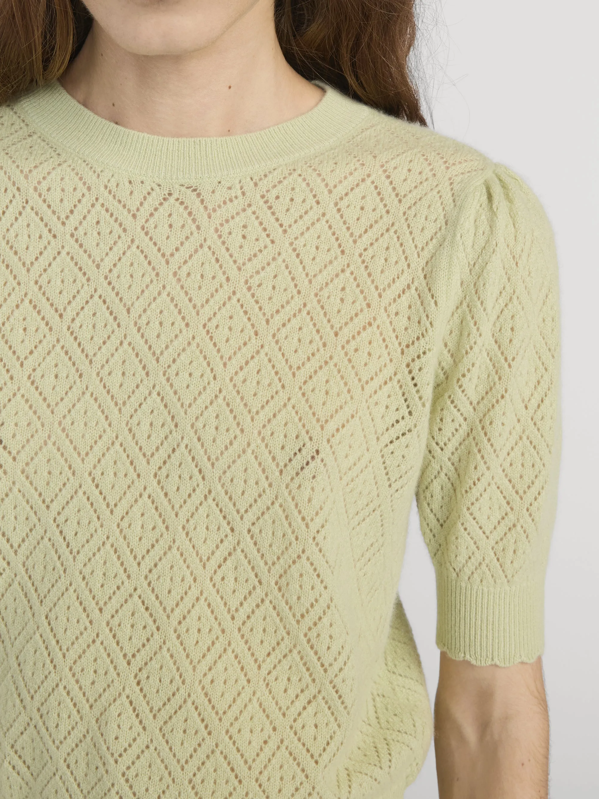 The Delicate Cashmere Sweater -- Soft Lime sold by Frame Denim product image thumbnail 5