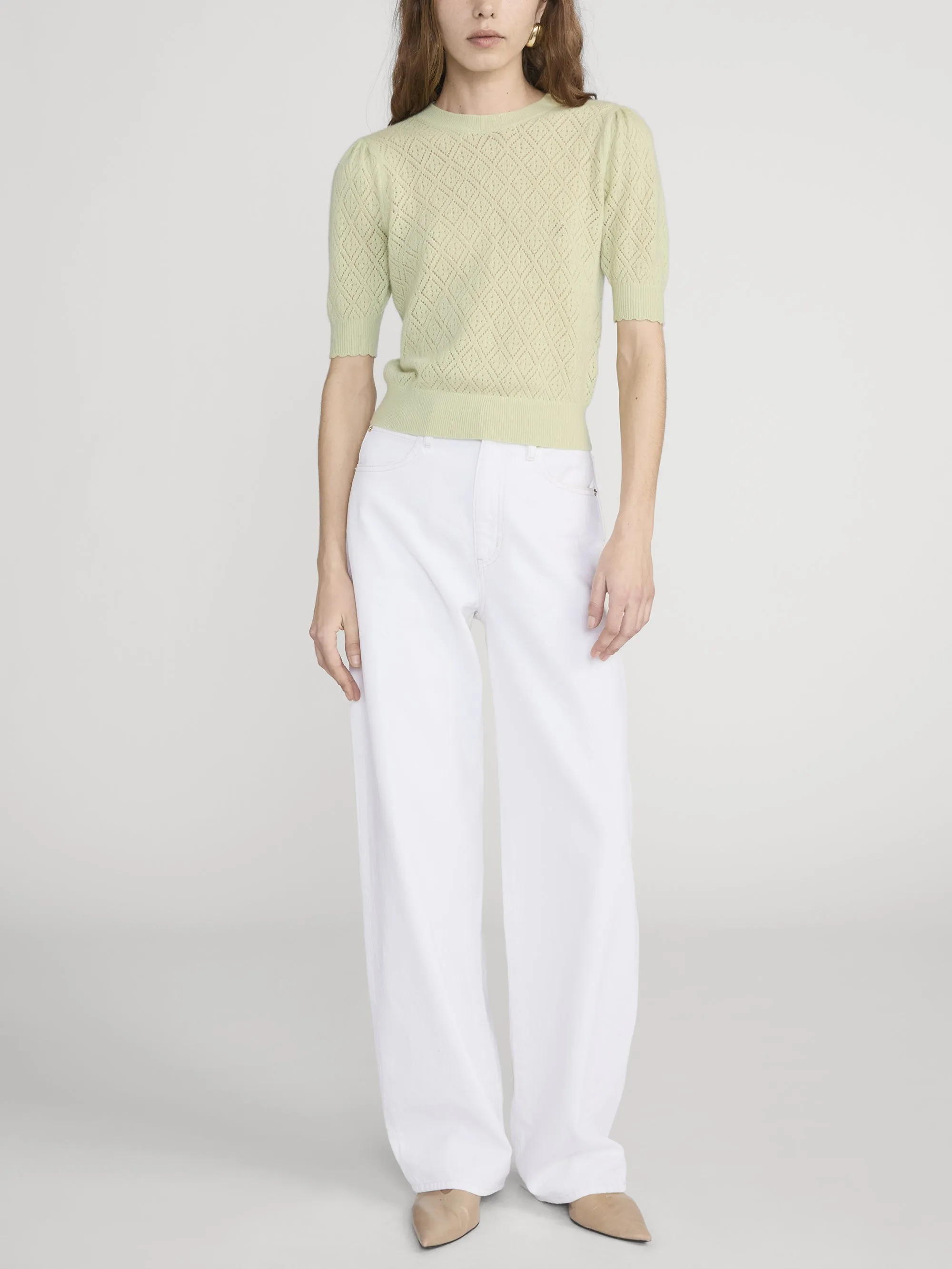 The Delicate Cashmere Sweater -- Soft Lime sold by Frame Denim product image thumbnail 2