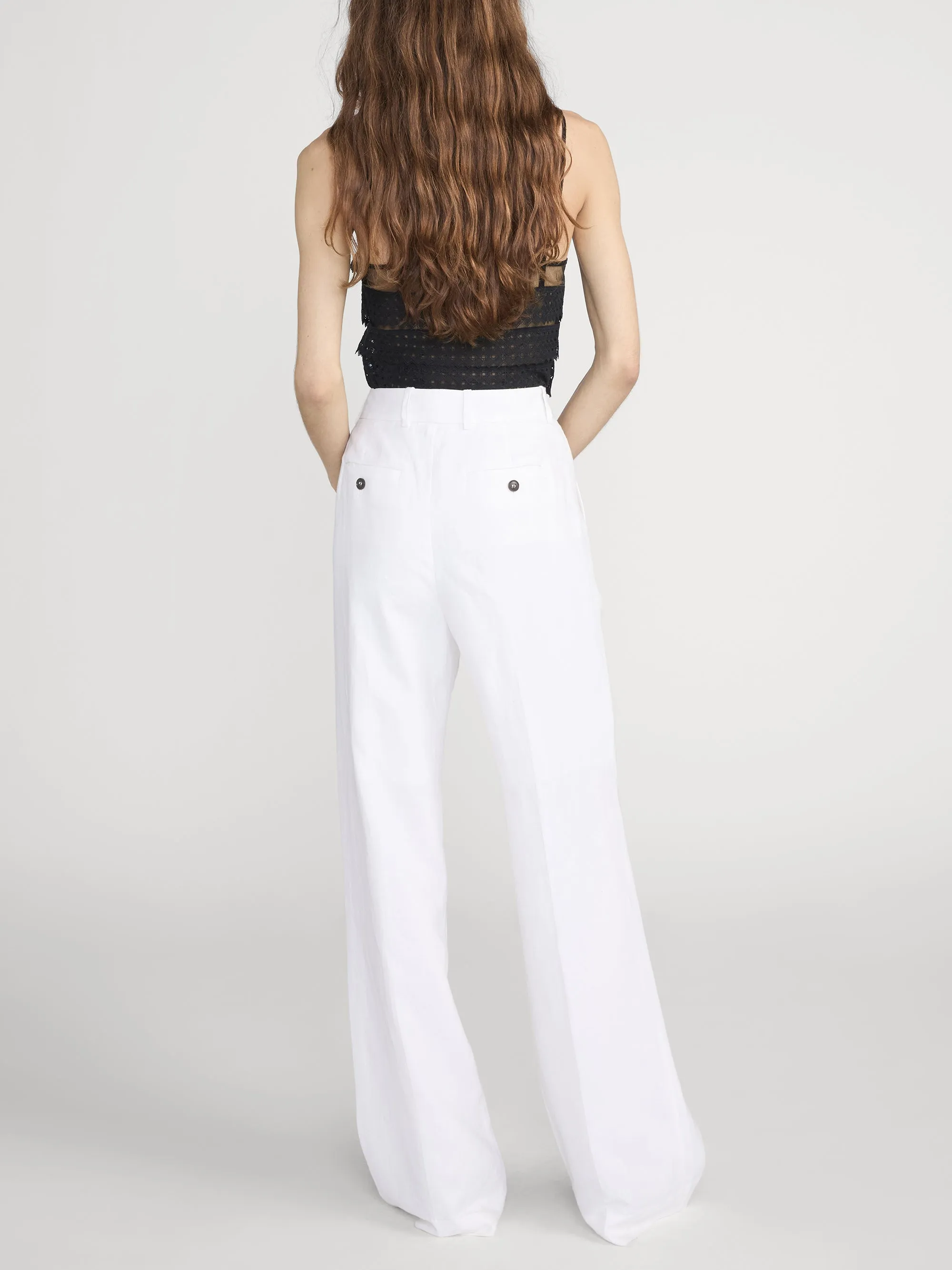 The Lattice Crochet Cami -- Black sold by Frame Denim product image thumbnail 5