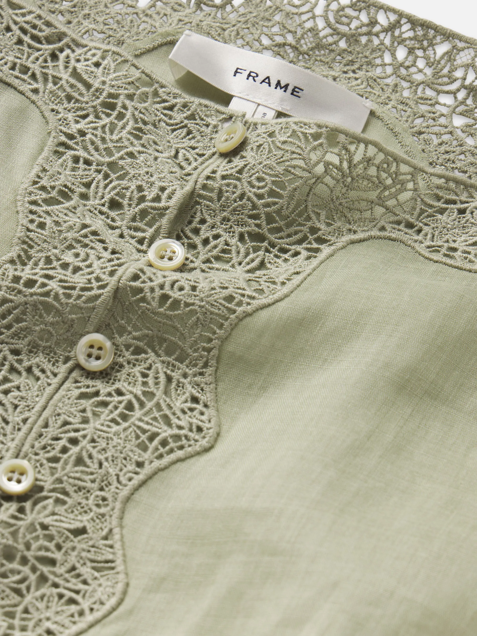 The Embroidered Tank -- Sage sold by Frame Denim product image thumbnail 3