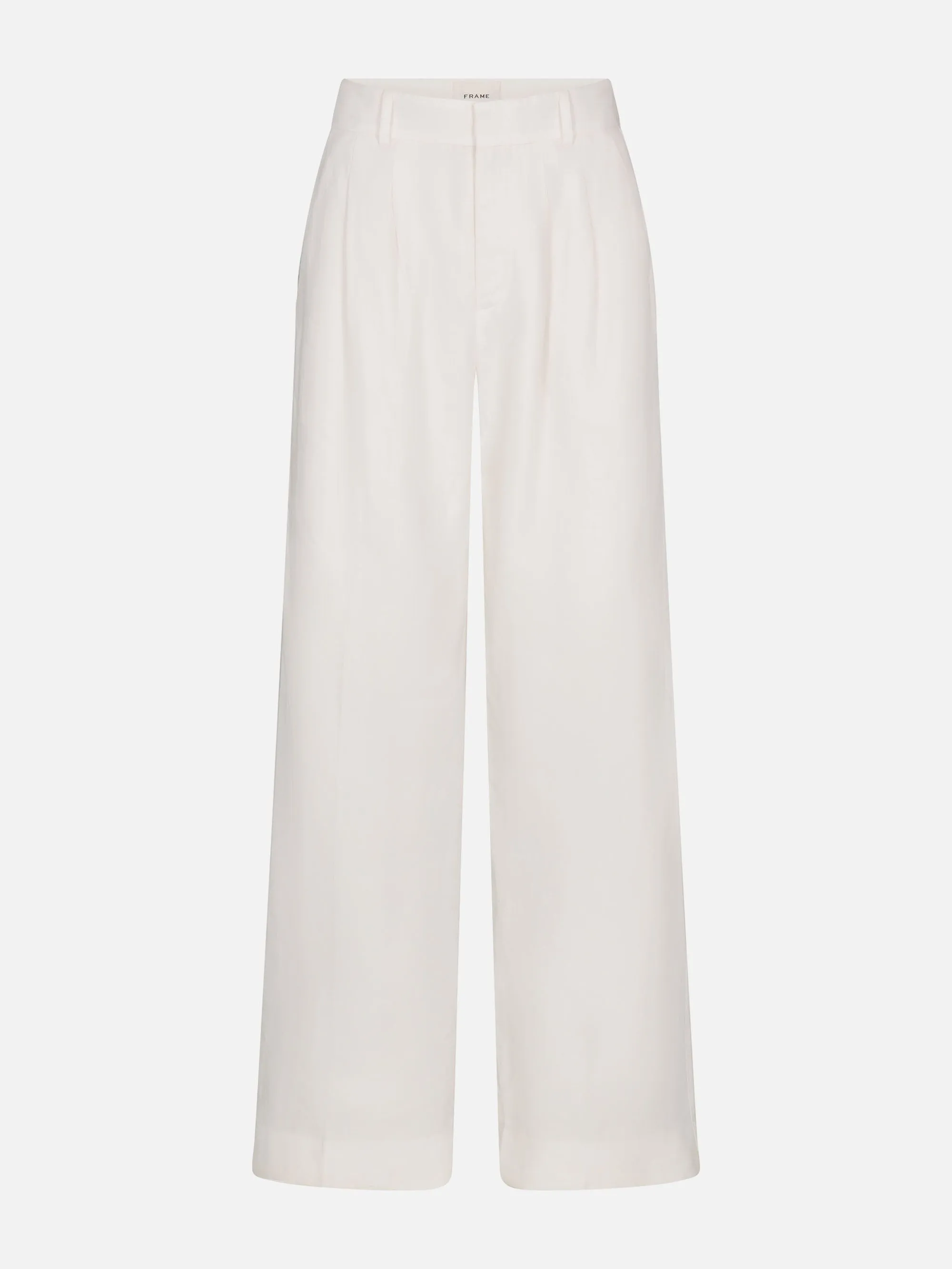 The Linen Trouser -- White sold by Frame Denim
