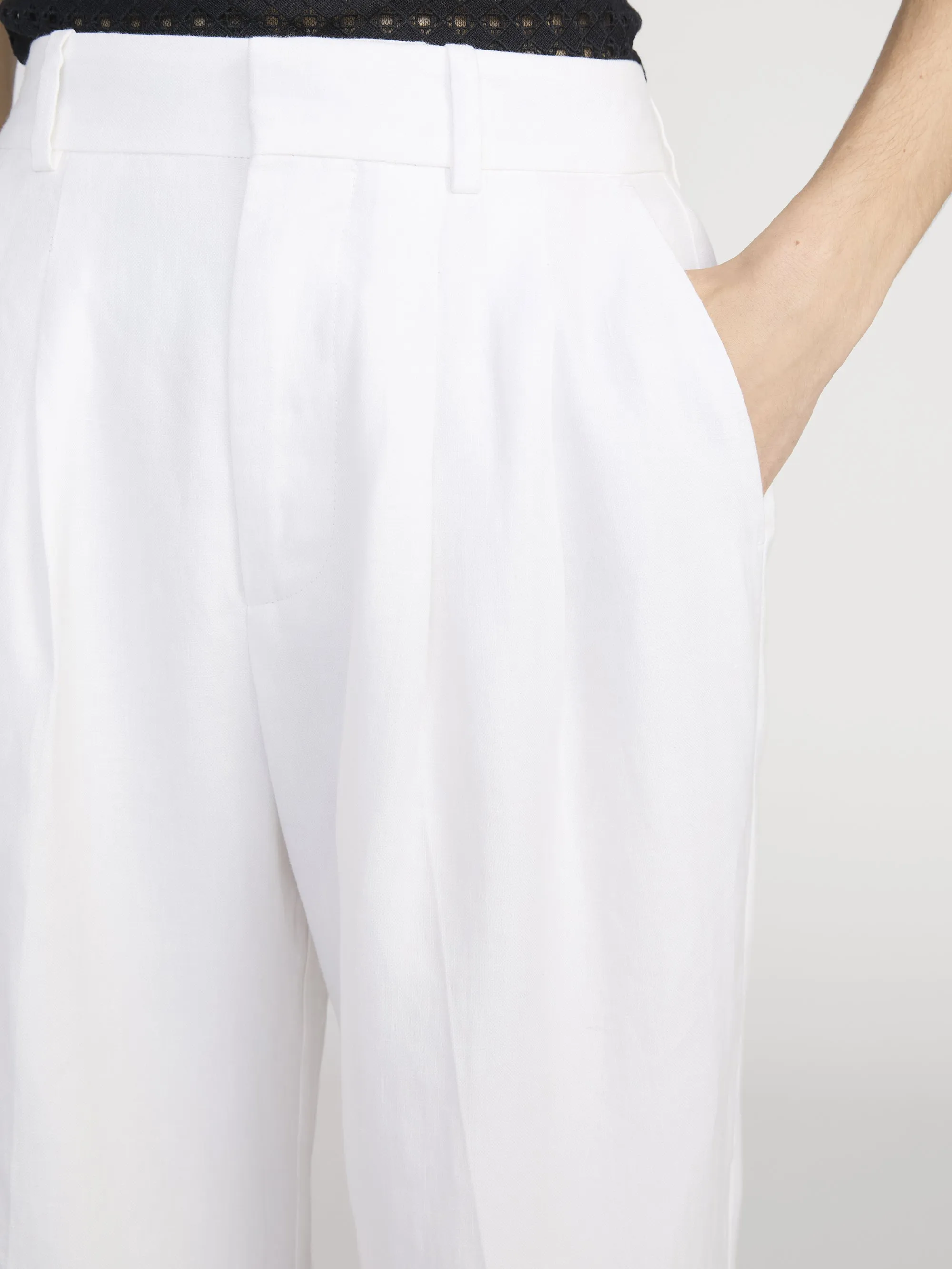 The Linen Trouser -- White sold by Frame Denim product image thumbnail 5