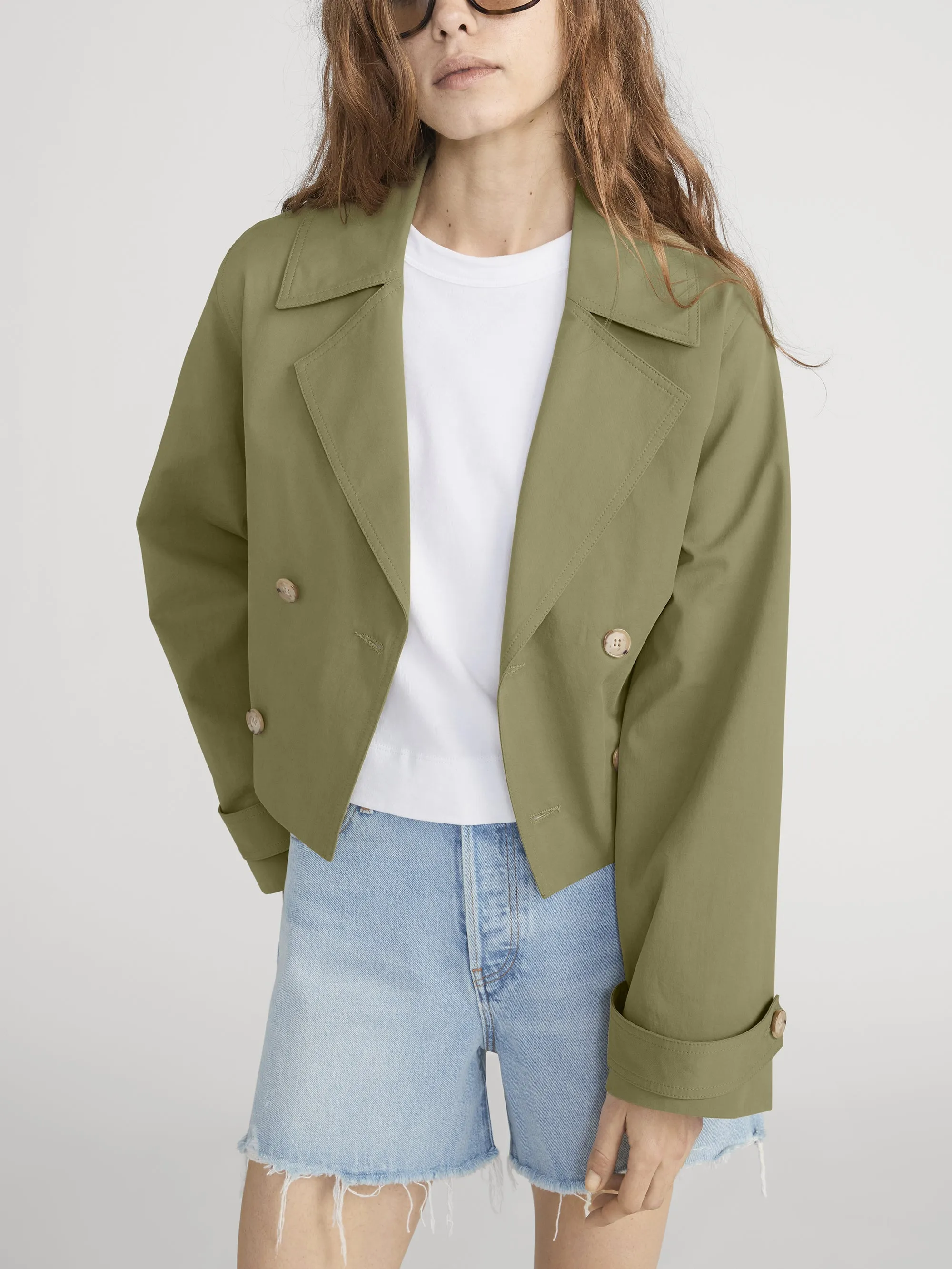 The Uniform Trench -- Military Green sold by Frame Denim product image thumbnail 3