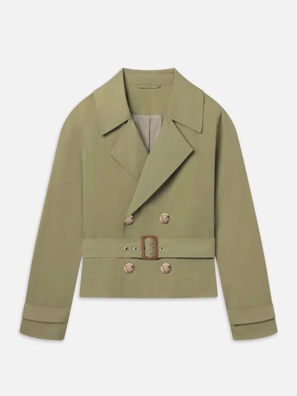 The Uniform Trench -- Military Green sold by Frame Denim