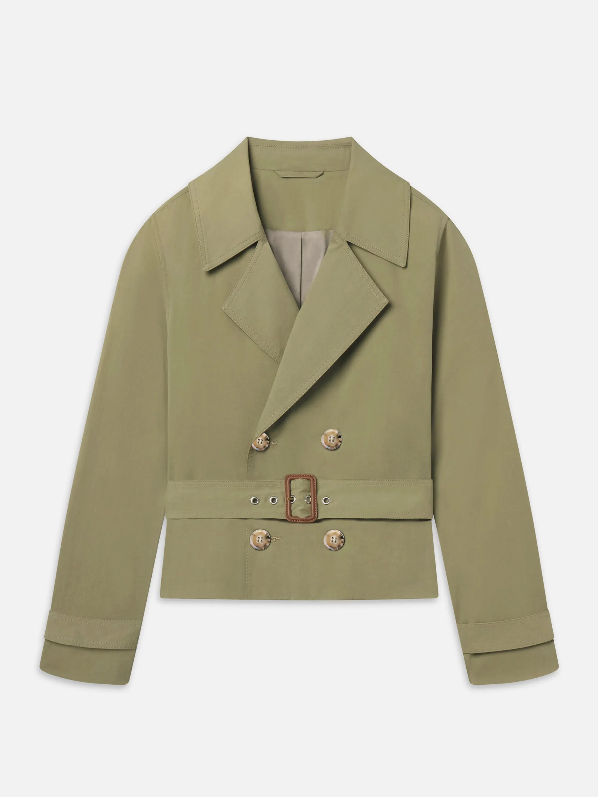 The Uniform Trench -- Military Green sold by Frame Denim