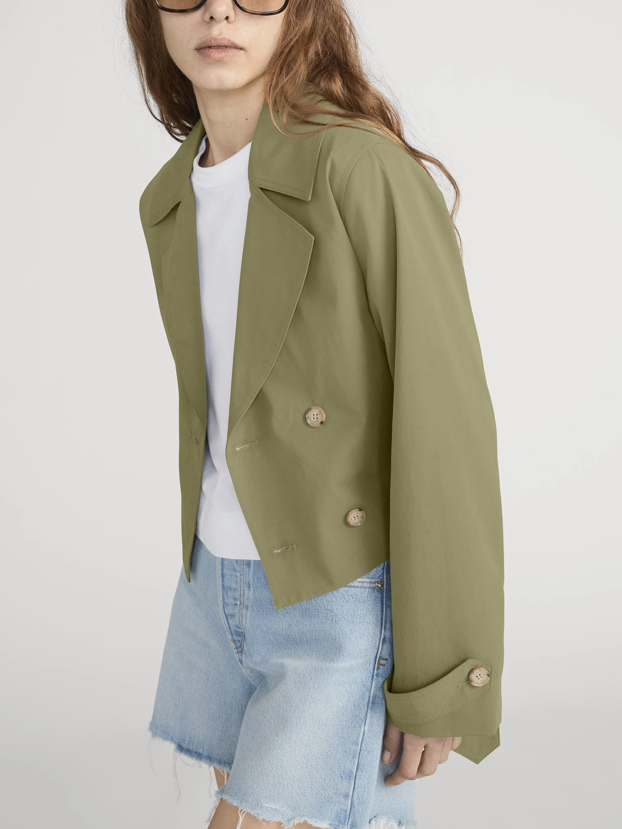 The Uniform Trench -- Military Green sold by Frame Denim product image thumbnail 5