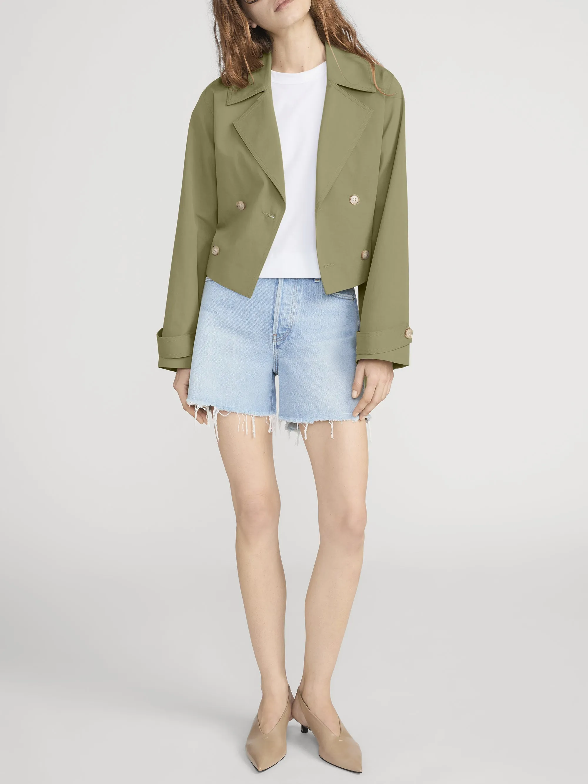 The Uniform Trench -- Military Green sold by Frame Denim product image thumbnail 2
