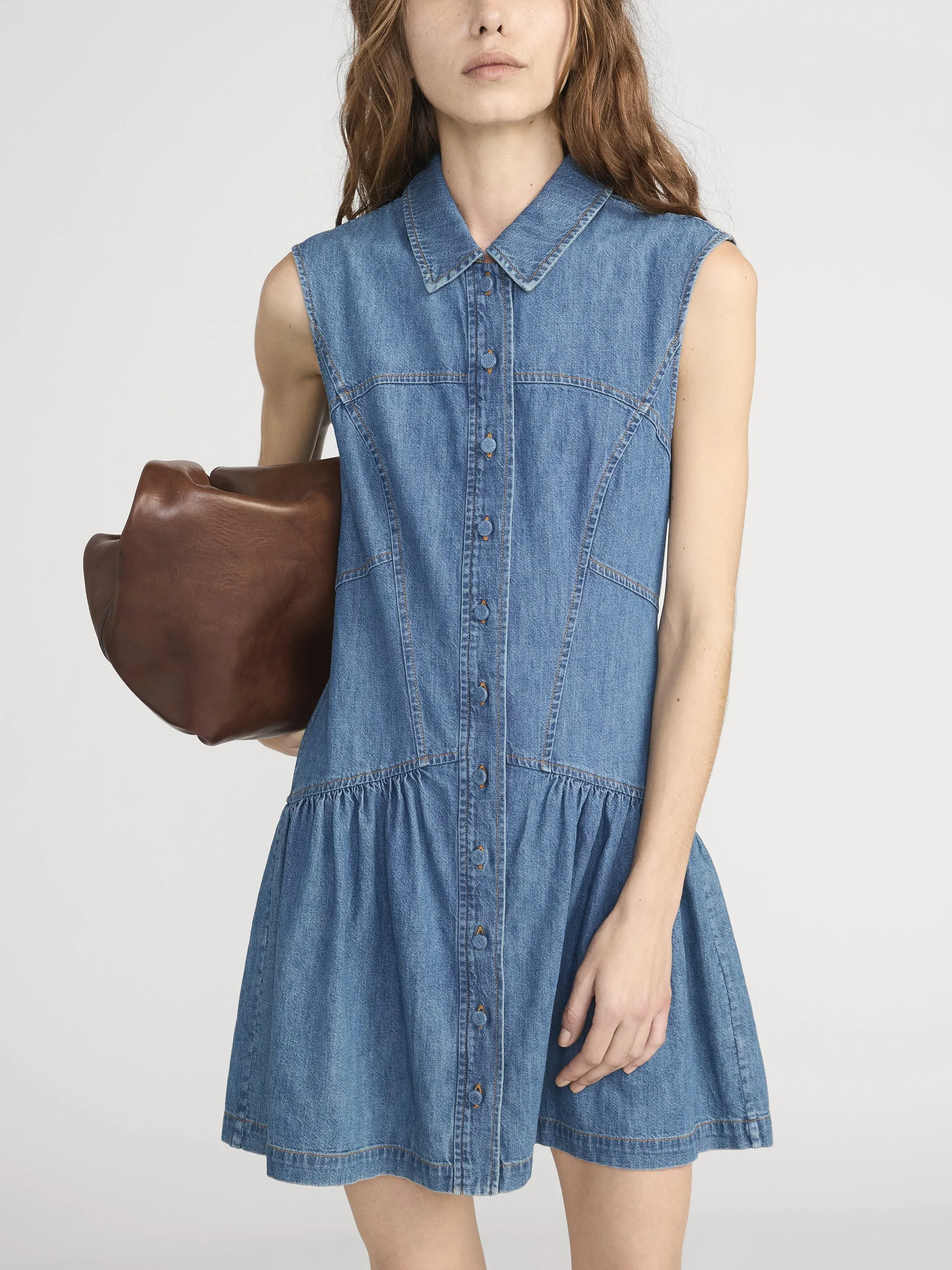 The Denim Day Dress -- Deira sold by Frame Denim product image thumbnail 3