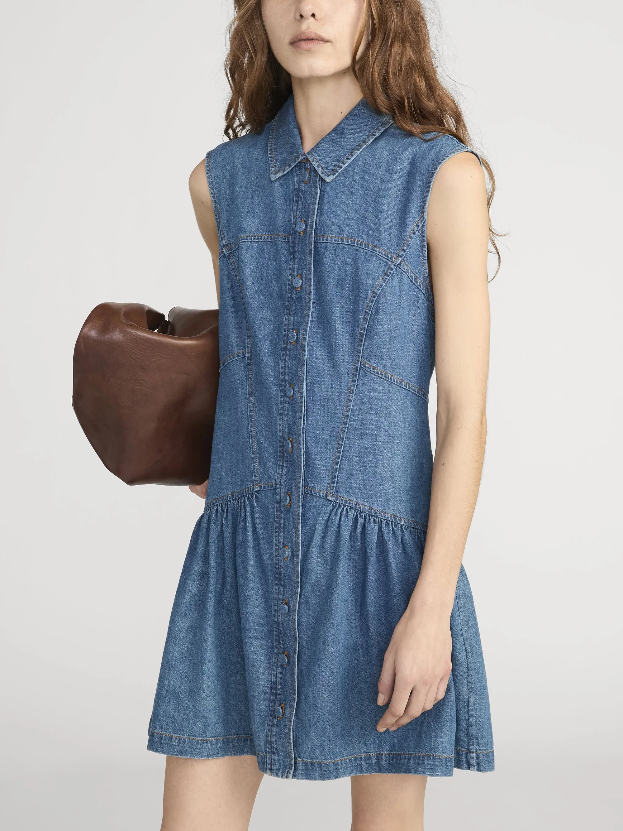 The Denim Day Dress -- Deira sold by Frame Denim product image thumbnail 4