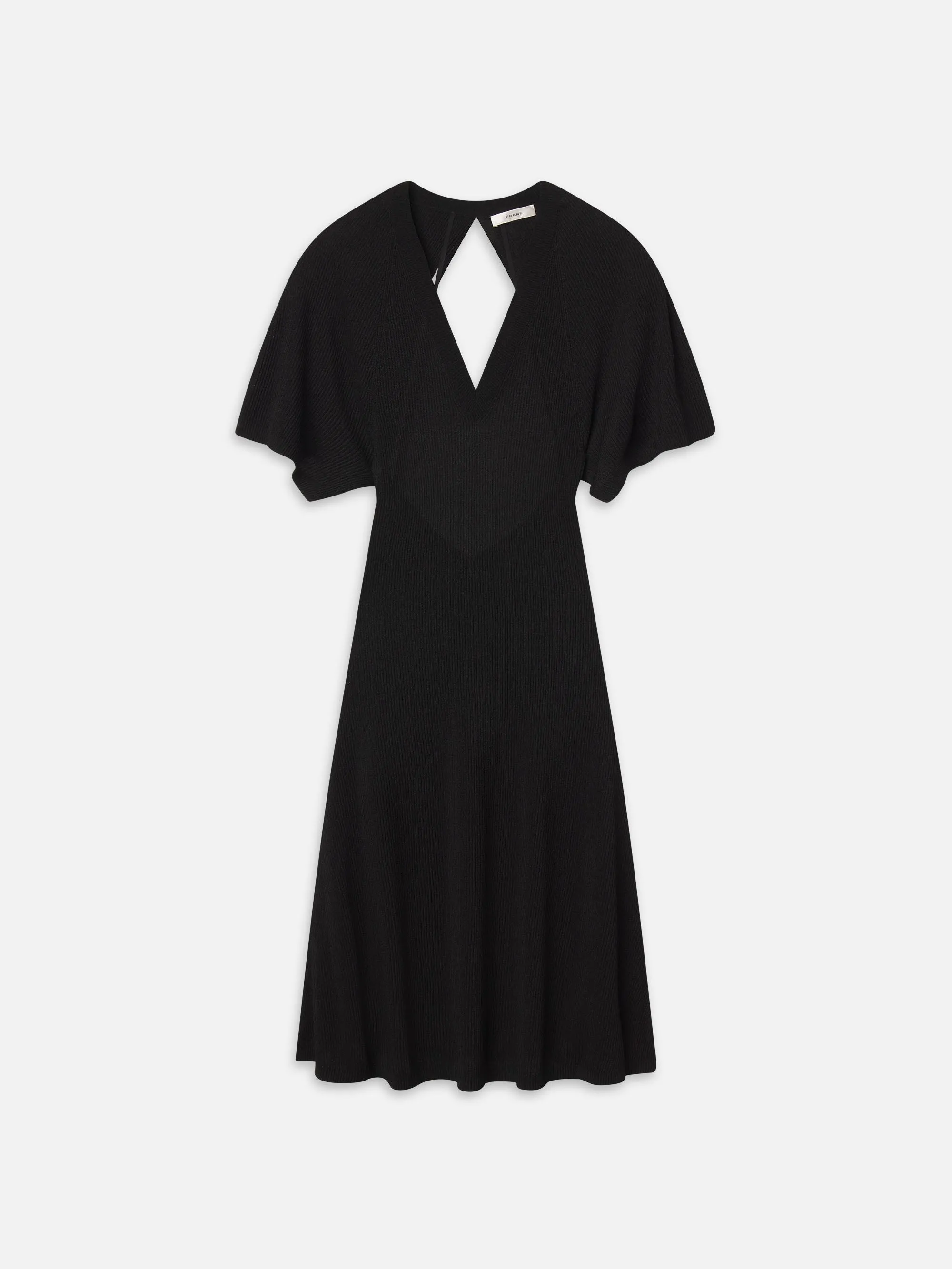 The Flounce Dress -- Black sold by Frame Denim