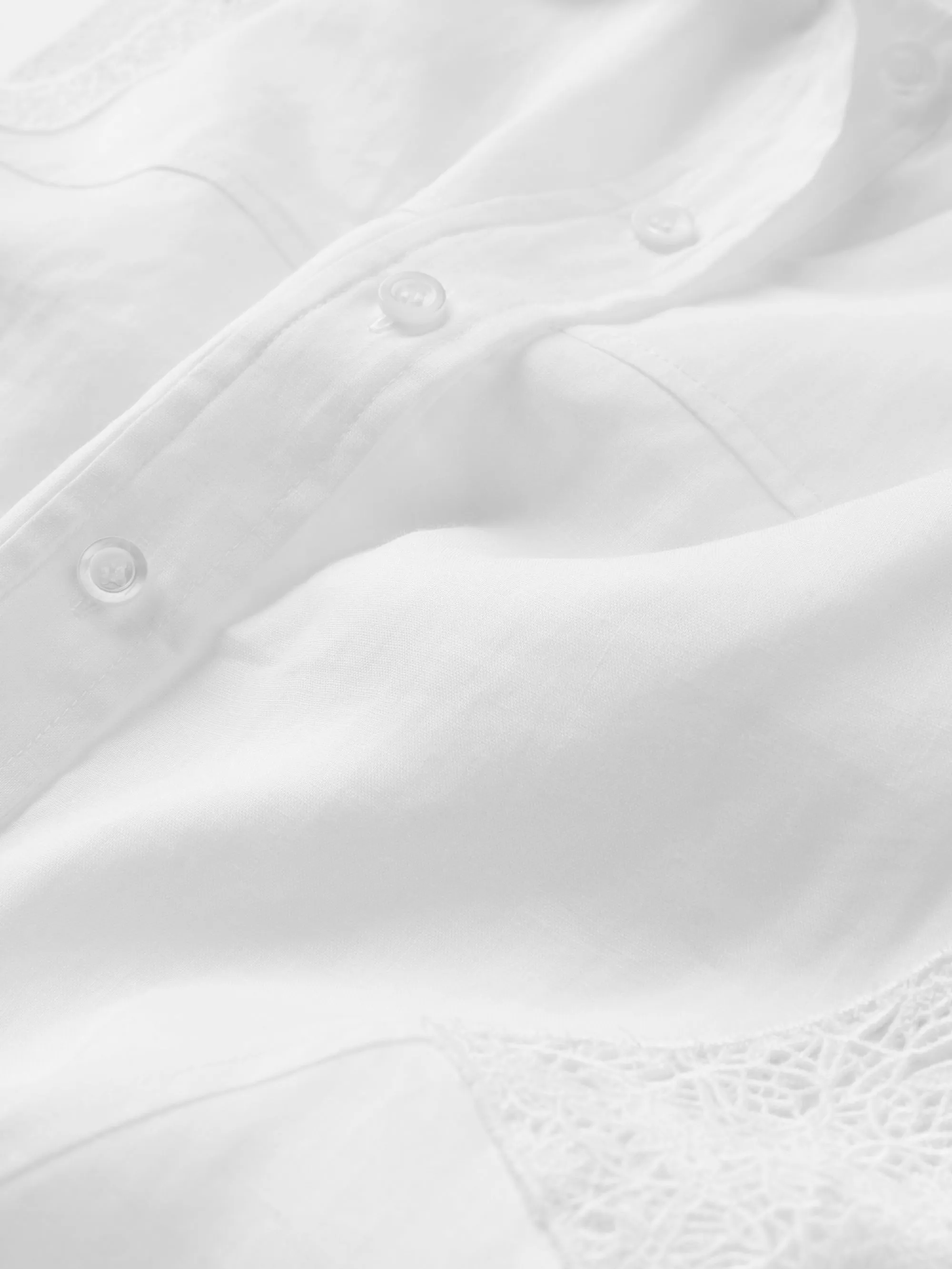 The Embroidered Day Dress -- White sold by Frame Denim product image thumbnail 3