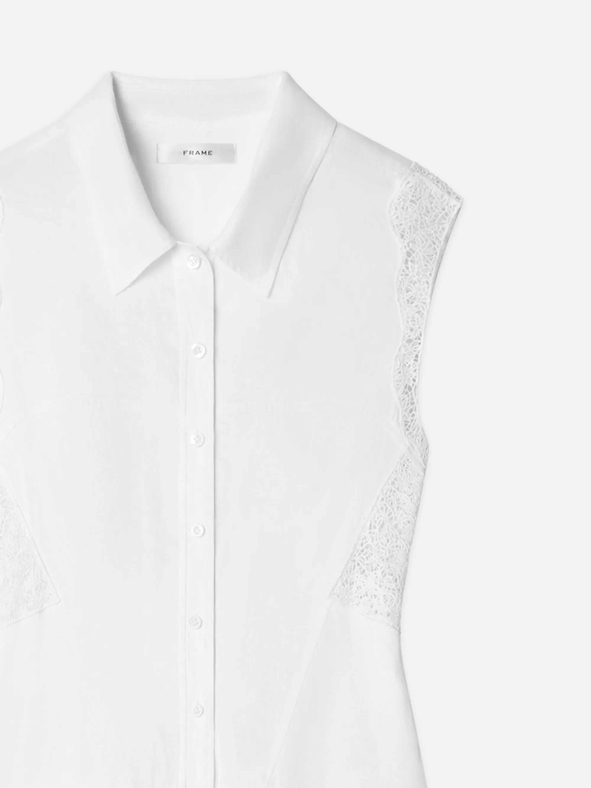 The Embroidered Day Dress -- White sold by Frame Denim product image thumbnail 2