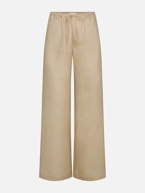 The Linen Lounge Pant -- Flax sold by Frame Denim