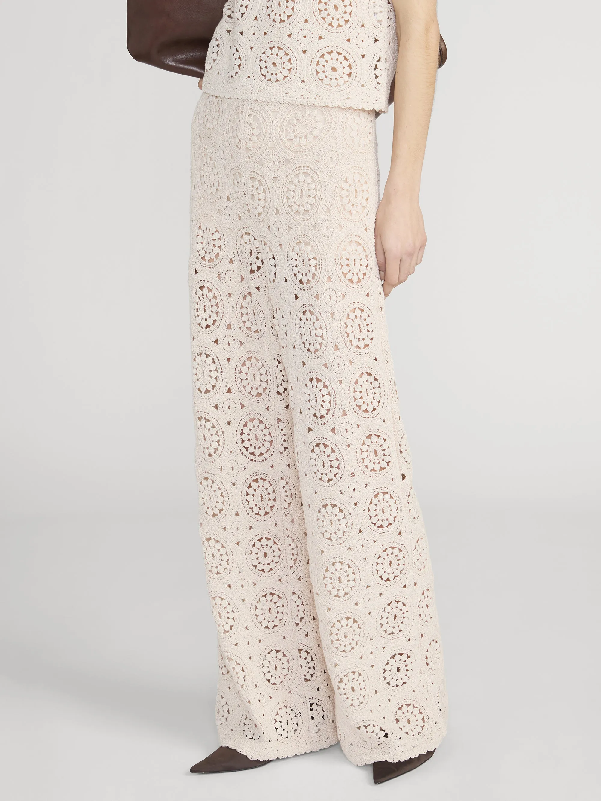 The Crochet Pant -- Cream sold by Frame Denim product image thumbnail 4