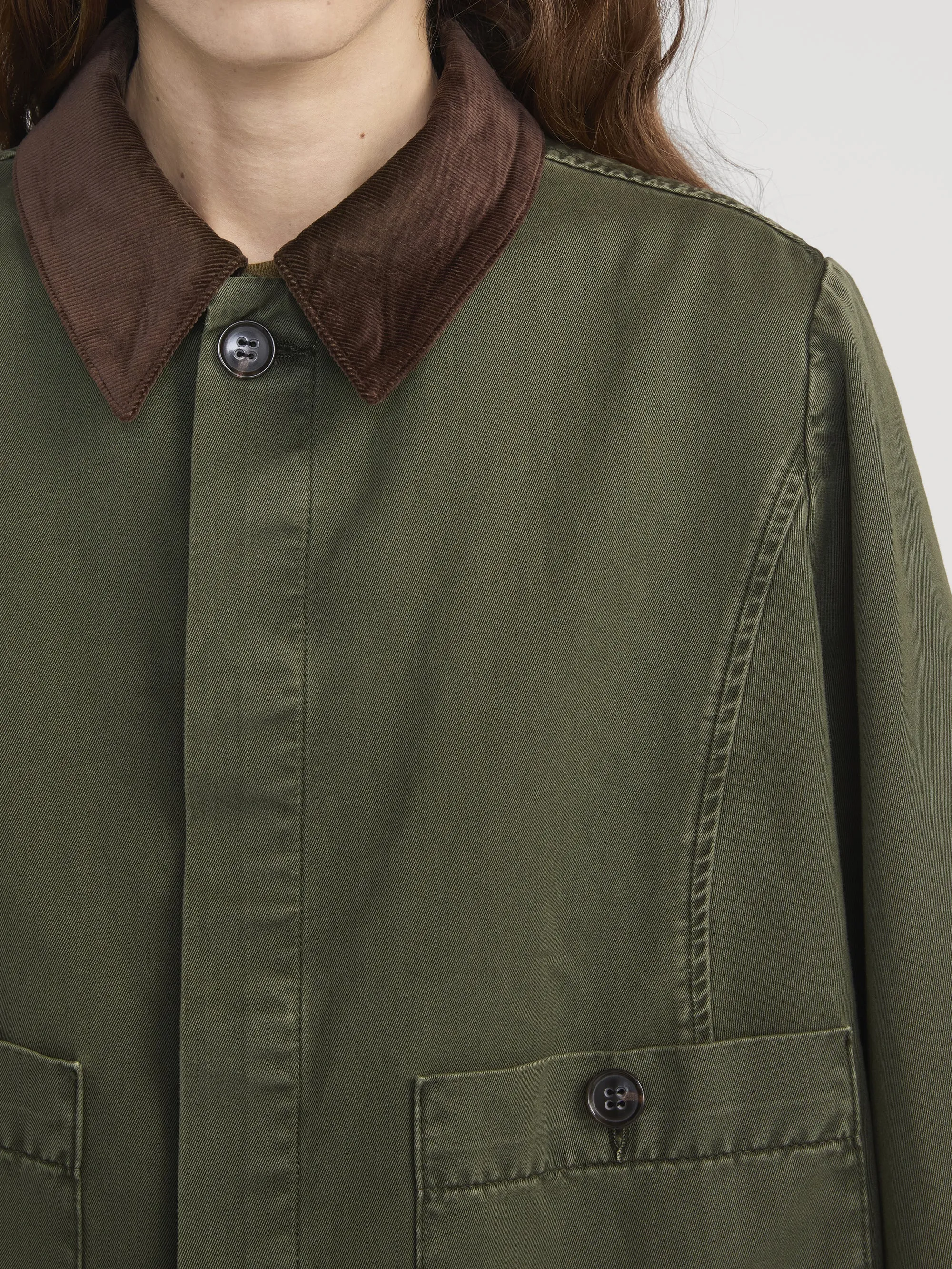 The Mini Swing Jacket -- Military Green sold by Frame Denim product image thumbnail 5