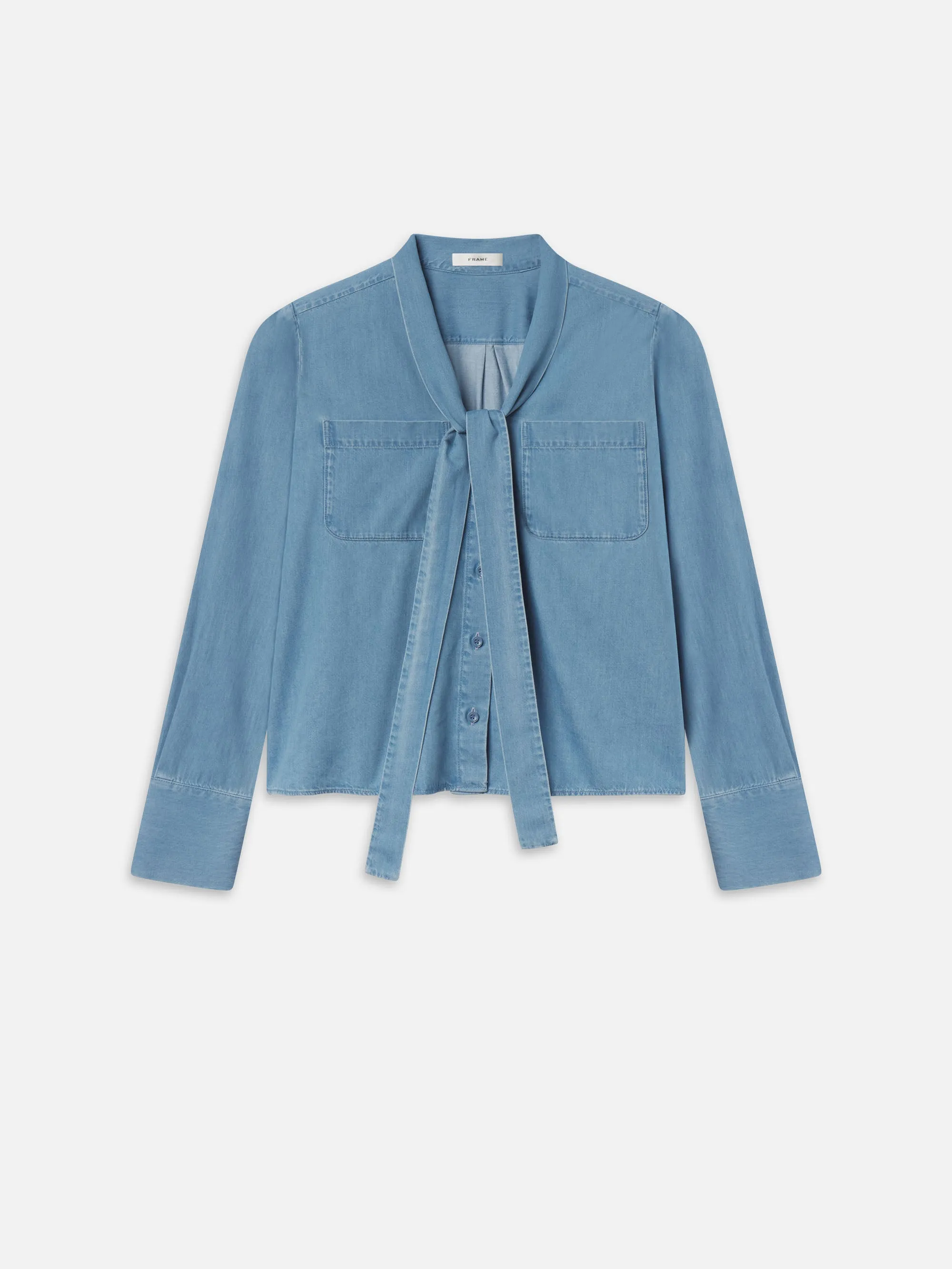 Modern Tie Blouse sold by Frame Denim product image thumbnail 5