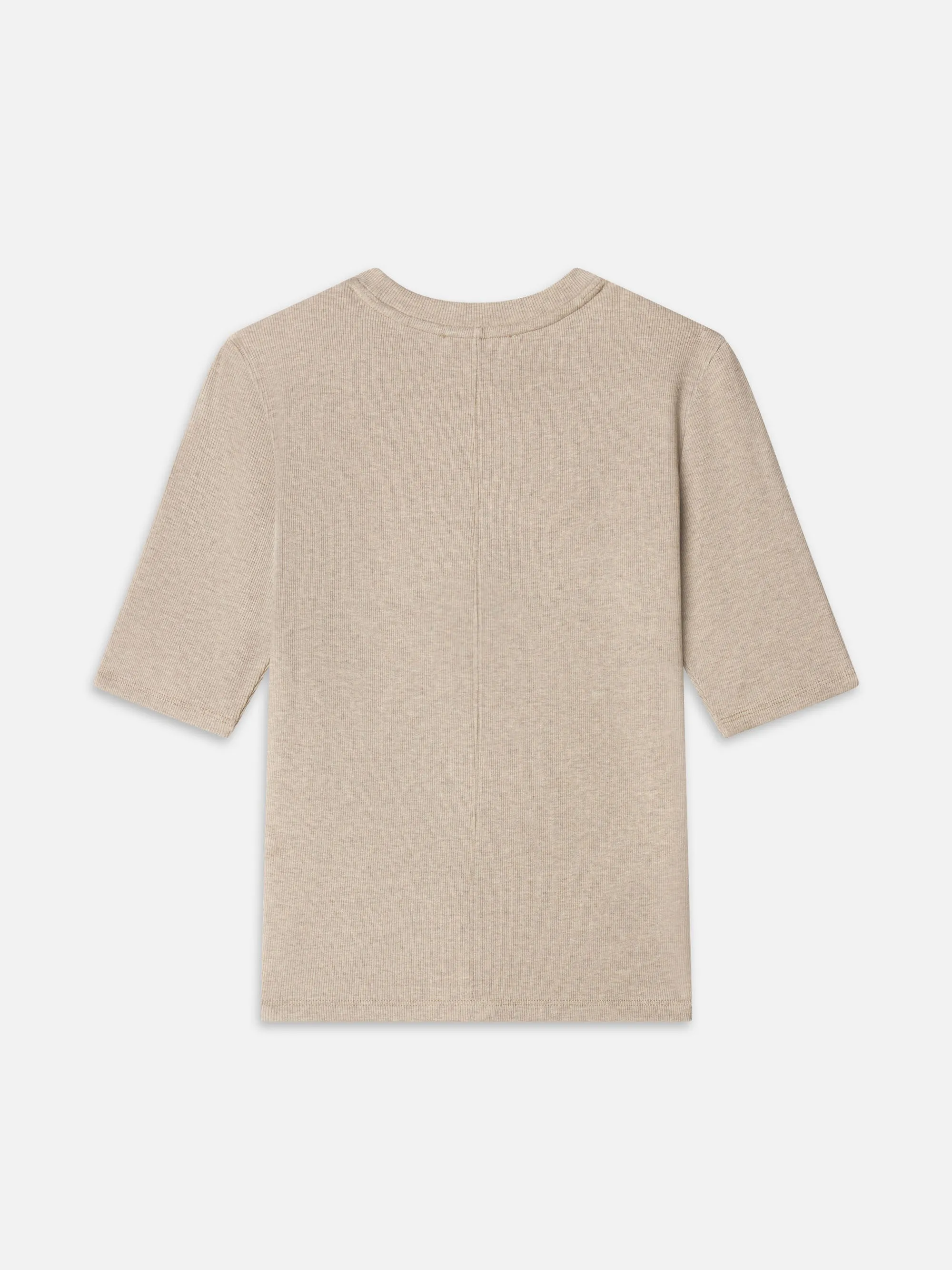 The Heather Rib Crew Tee -- Tabby Heather sold by Frame Denim product image thumbnail 2