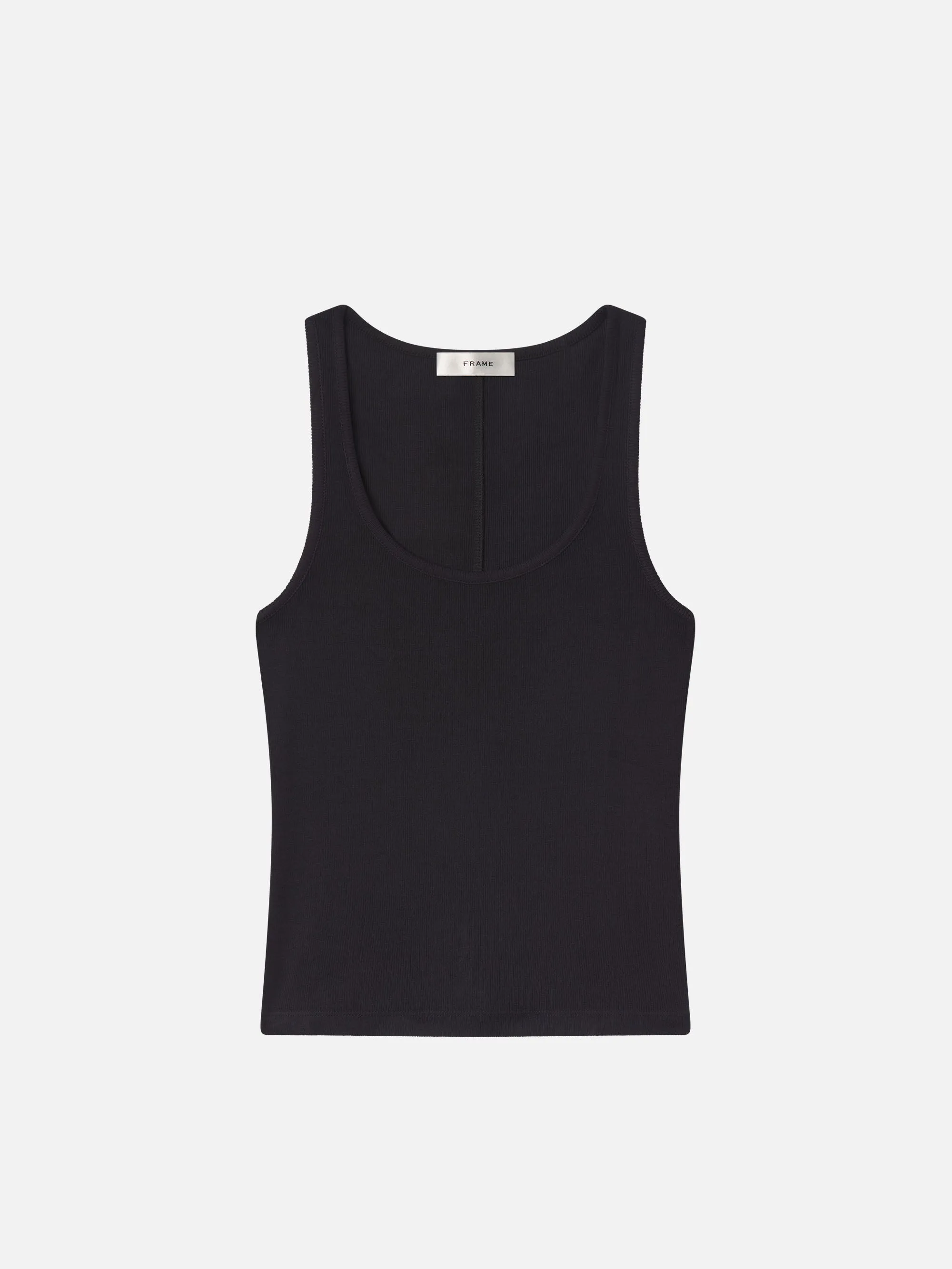 The Rib Scoop Neck Tank sold by Frame Denim