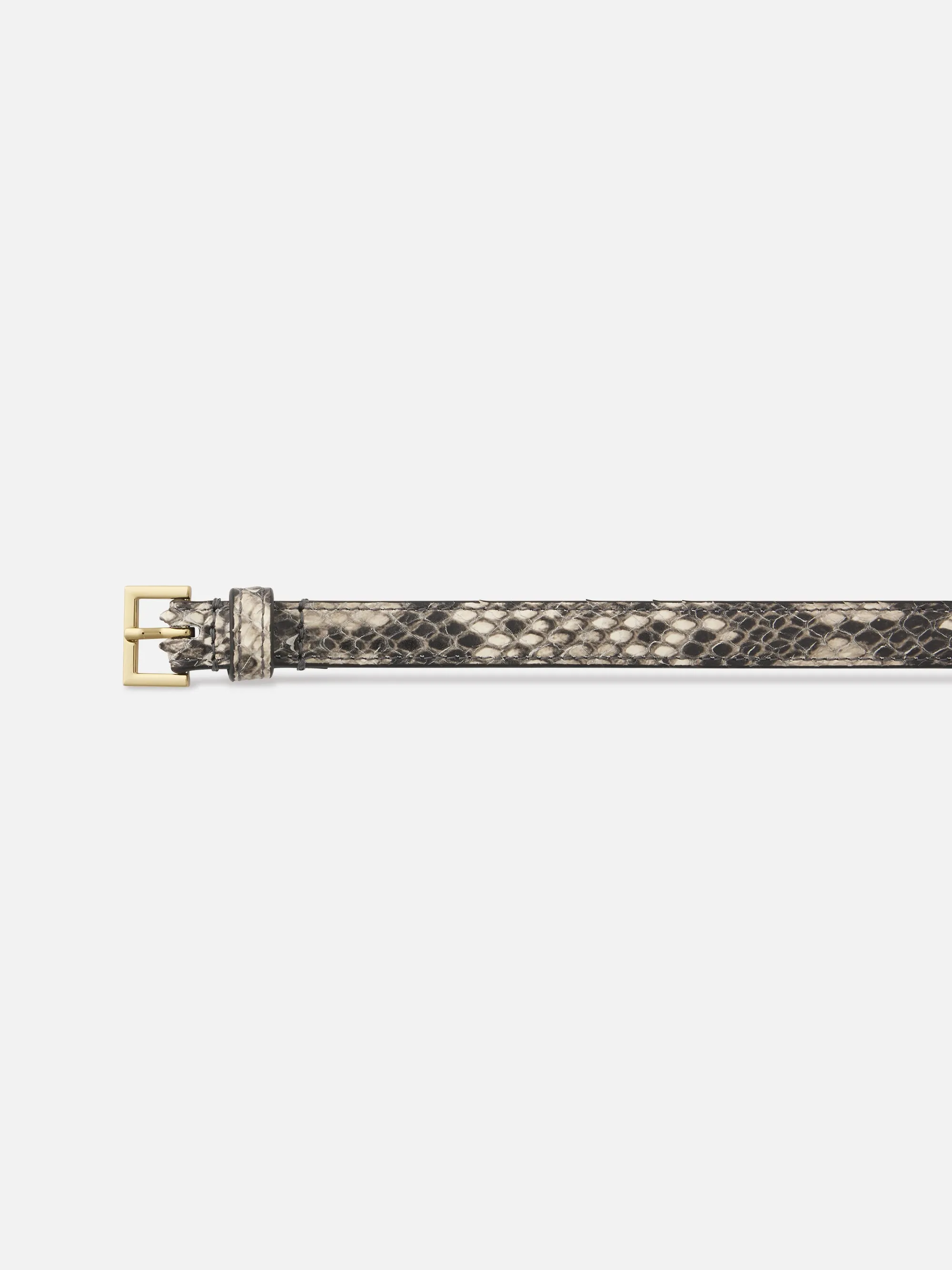 The Petite Square Buckle Belt -- Snakeskin sold by Frame Denim product image thumbnail 2