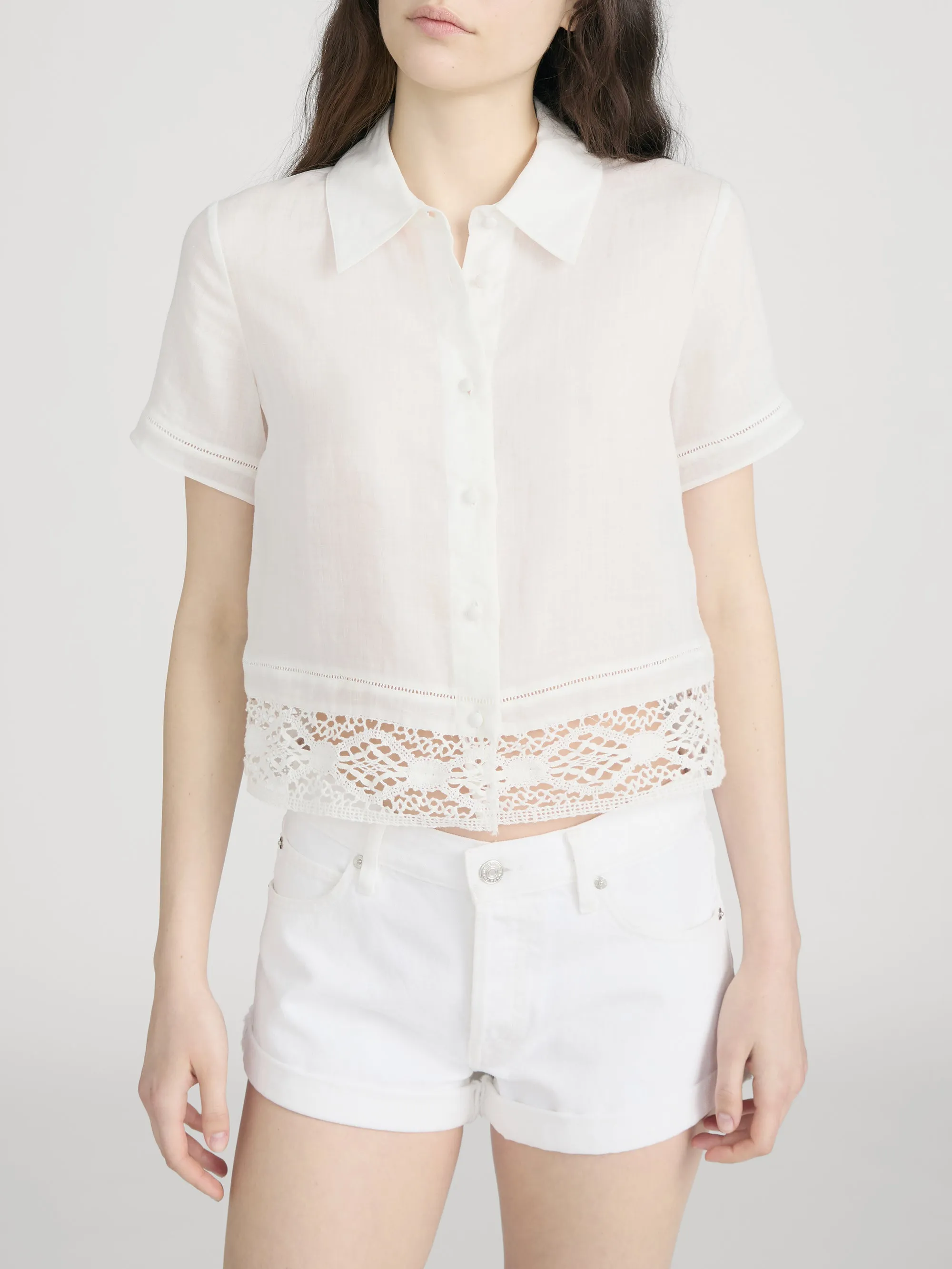 The Heirloom Shirt -- White sold by Frame Denim product image thumbnail 3