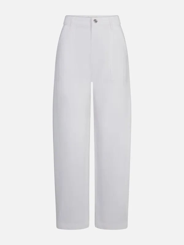 The Bow Cargo -- White made by Frame Denim