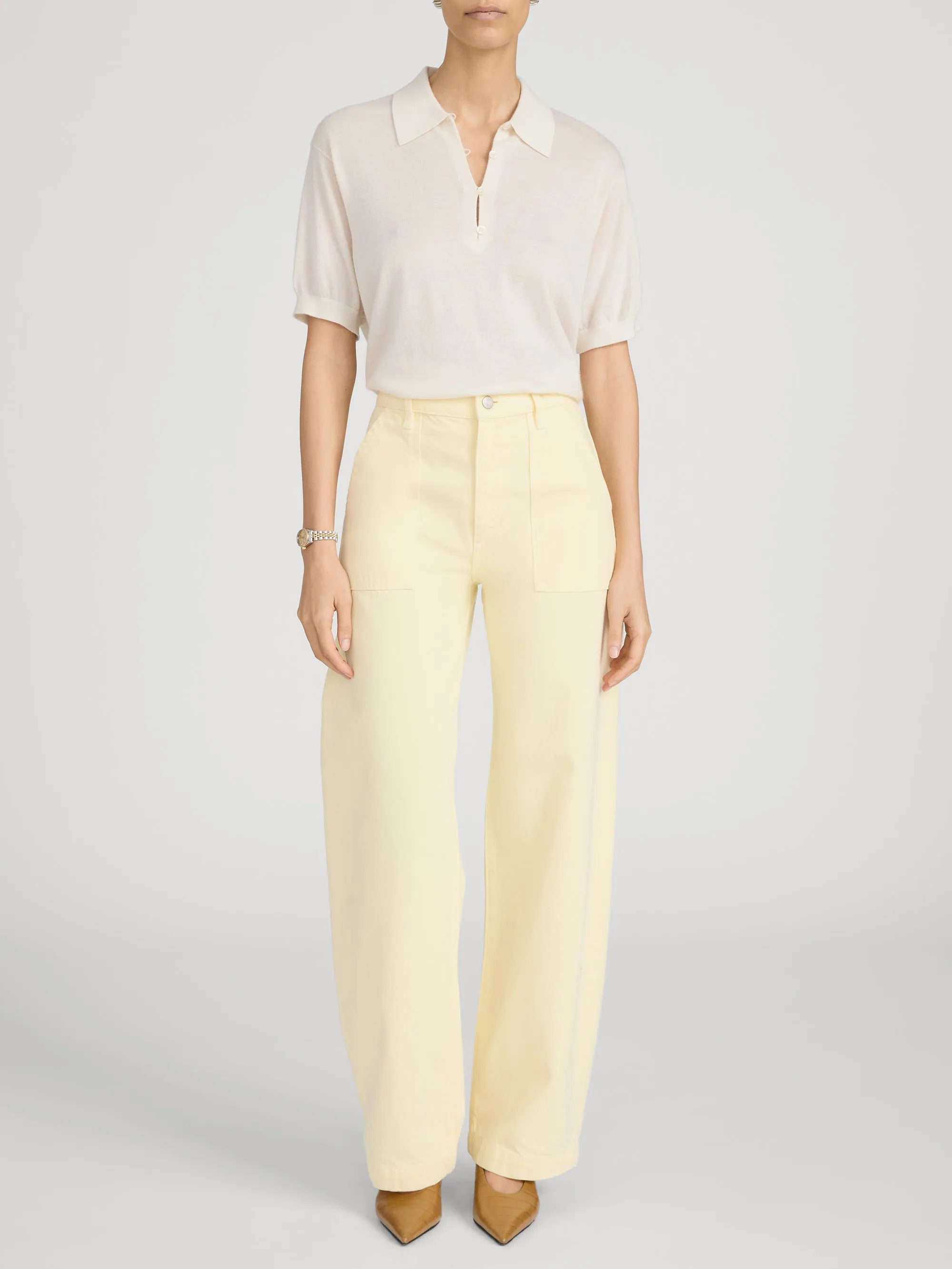 The Bow Cargo -- Lemon sold by Frame Denim product image thumbnail 2