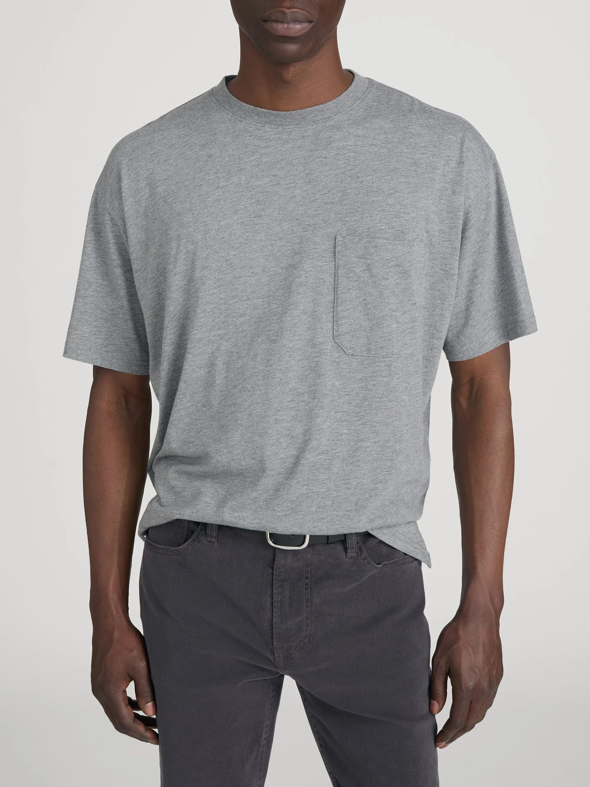 Relaxed Pocket Tee -- Light Grey Melange sold by Frame Denim product image thumbnail 3