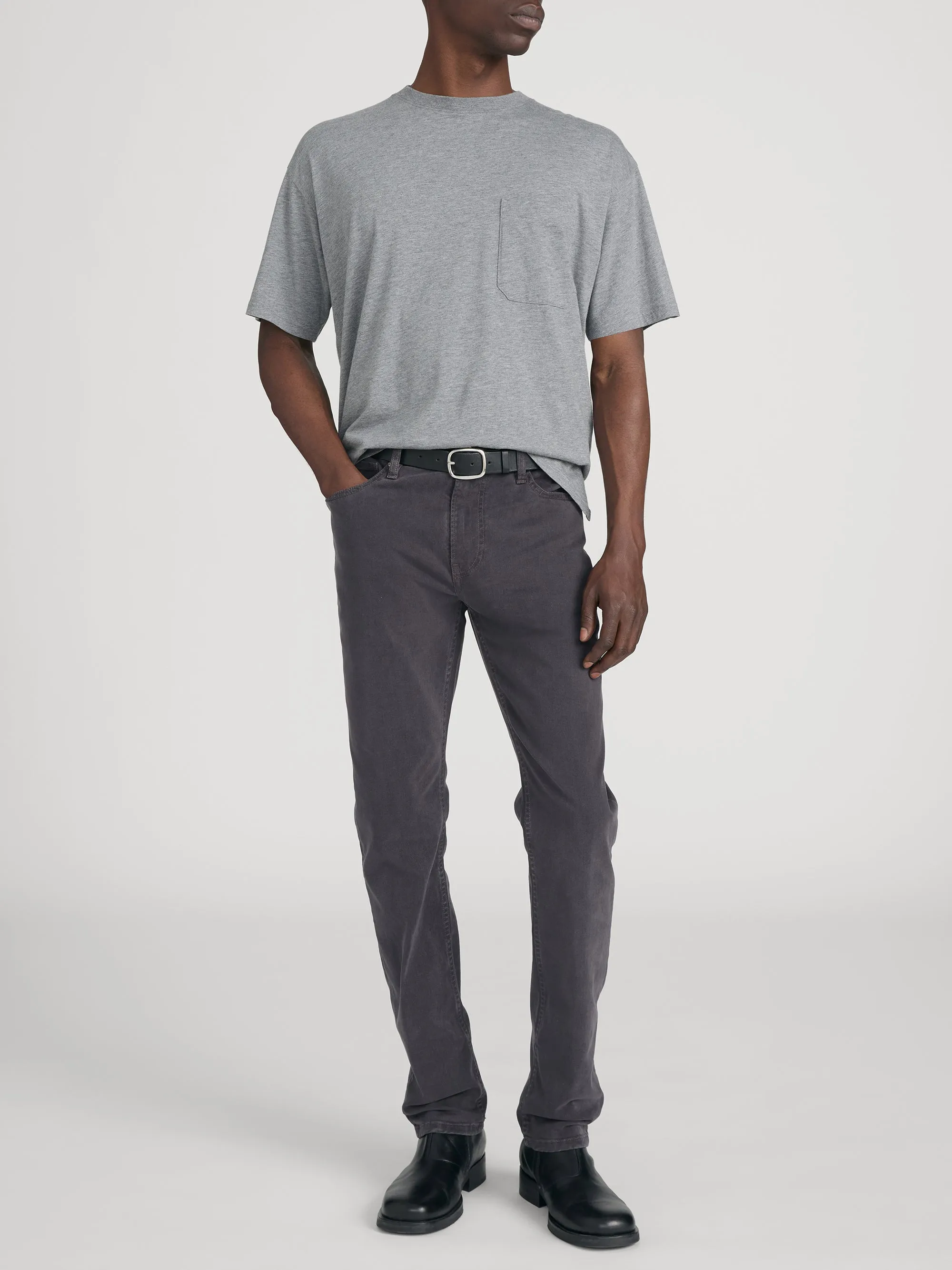 Relaxed Pocket Tee -- Light Grey Melange sold by Frame Denim product image thumbnail 2
