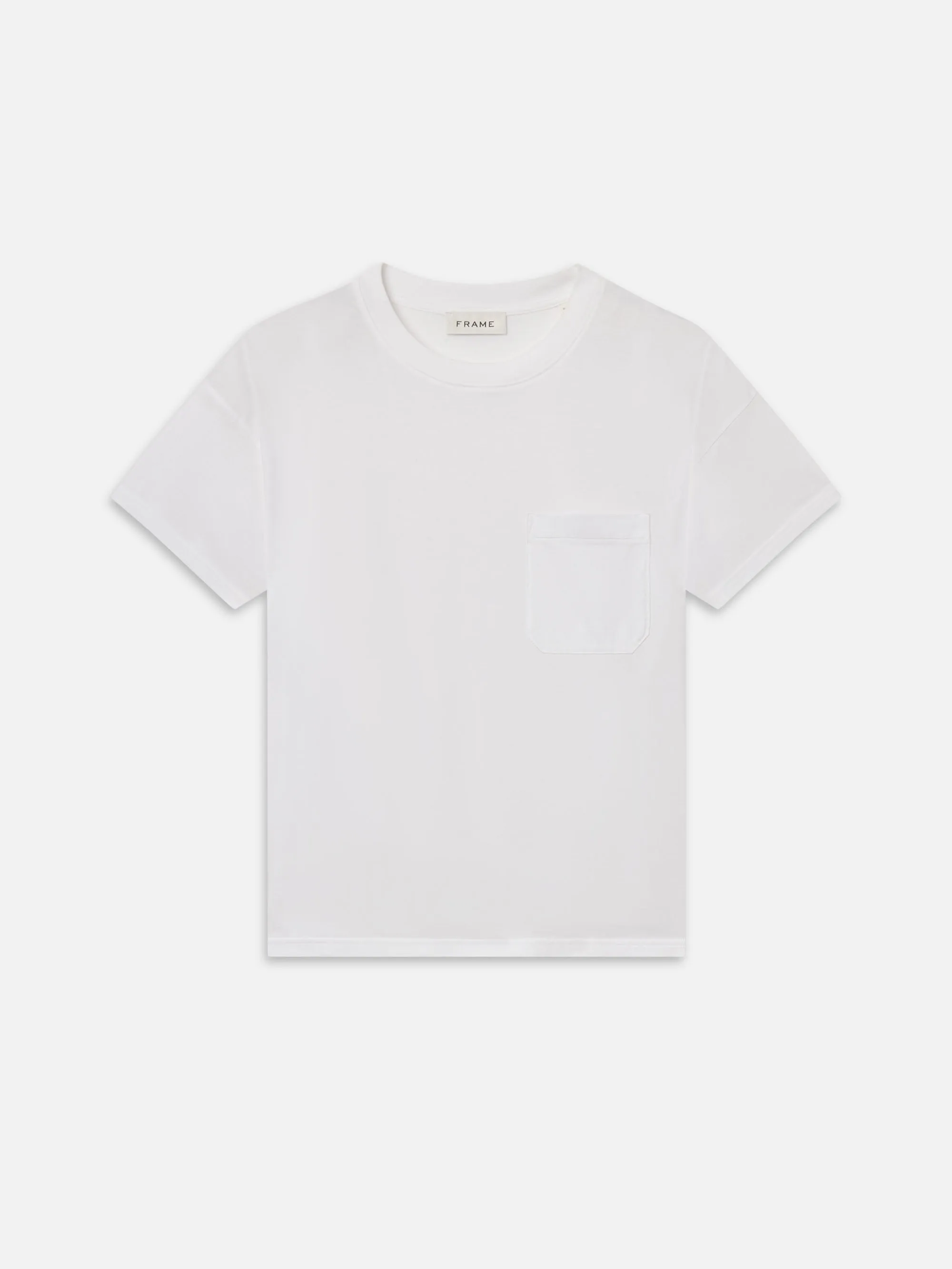 Relaxed Pocket Tee -- White sold by Frame Denim