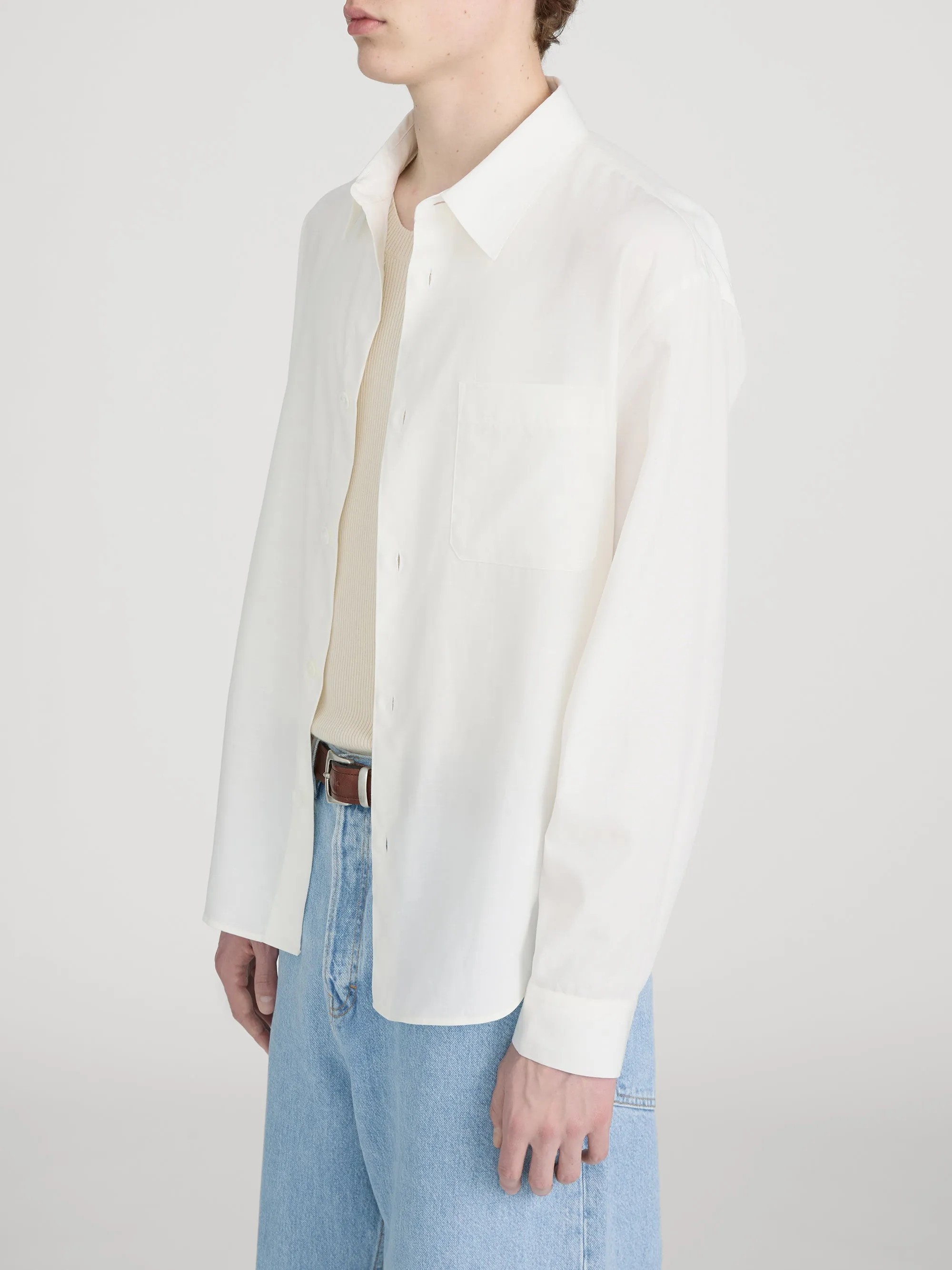 Linen Shirt -- White sold by Frame Denim product image thumbnail 4