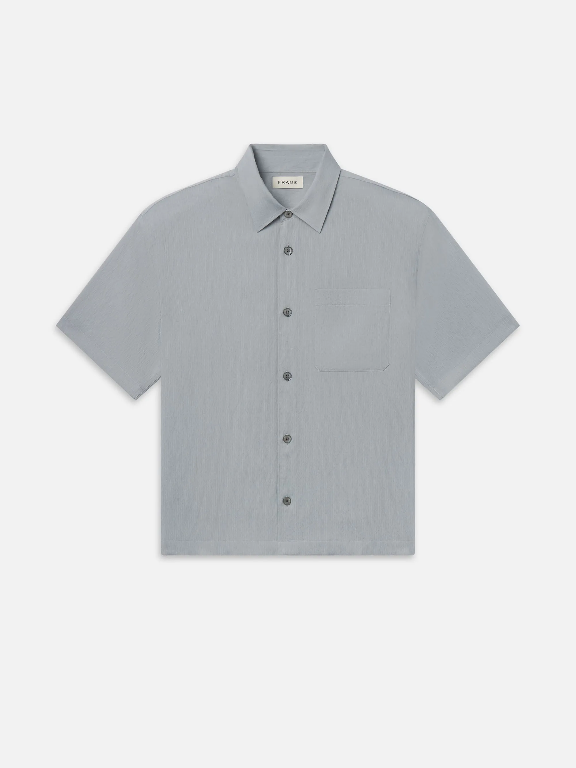 Light Weight Shirt -- Blue Grey Stripe sold by Frame Denim