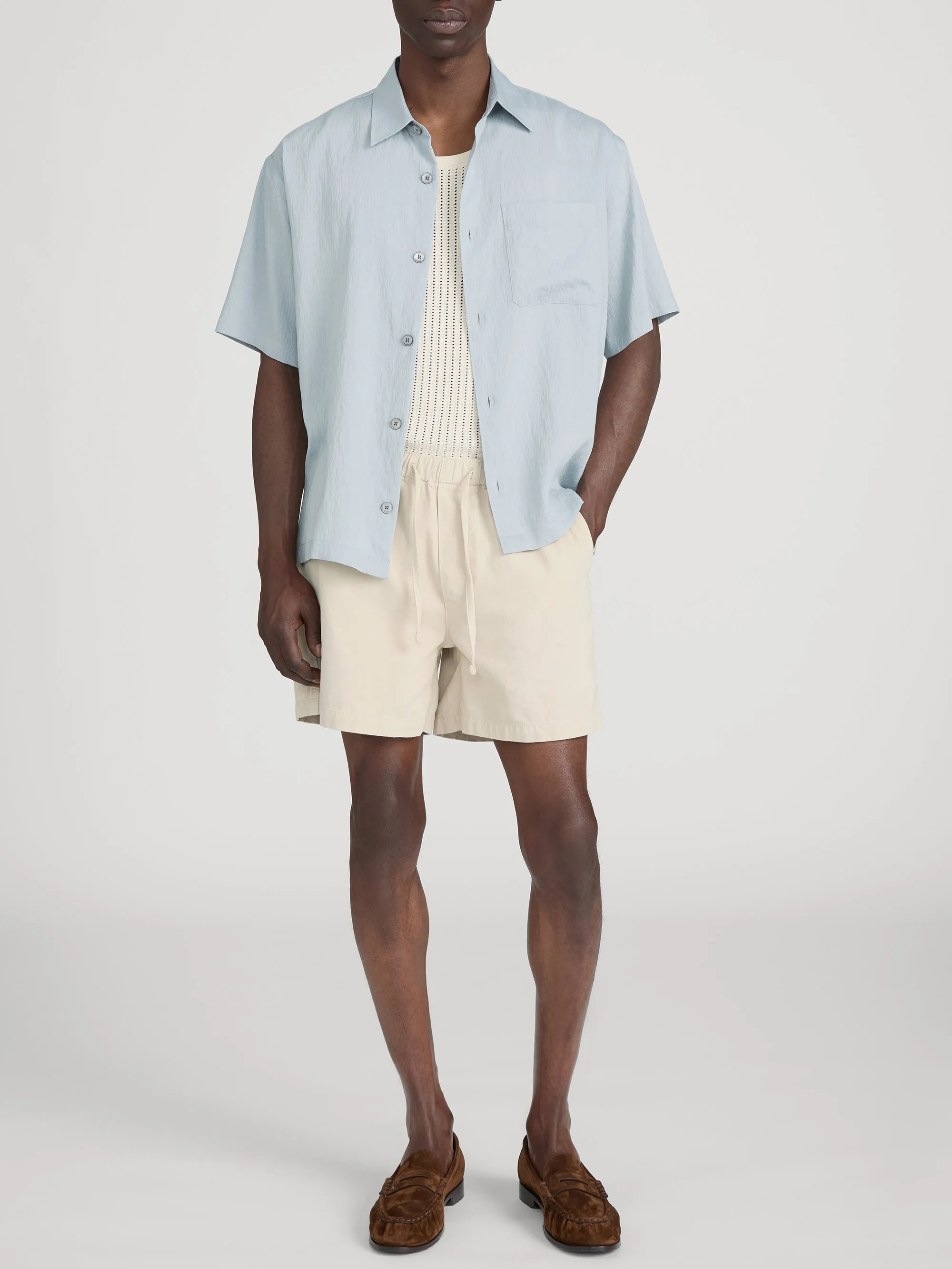Light Weight Shirt -- Blue Grey Stripe sold by Frame Denim product image thumbnail 2