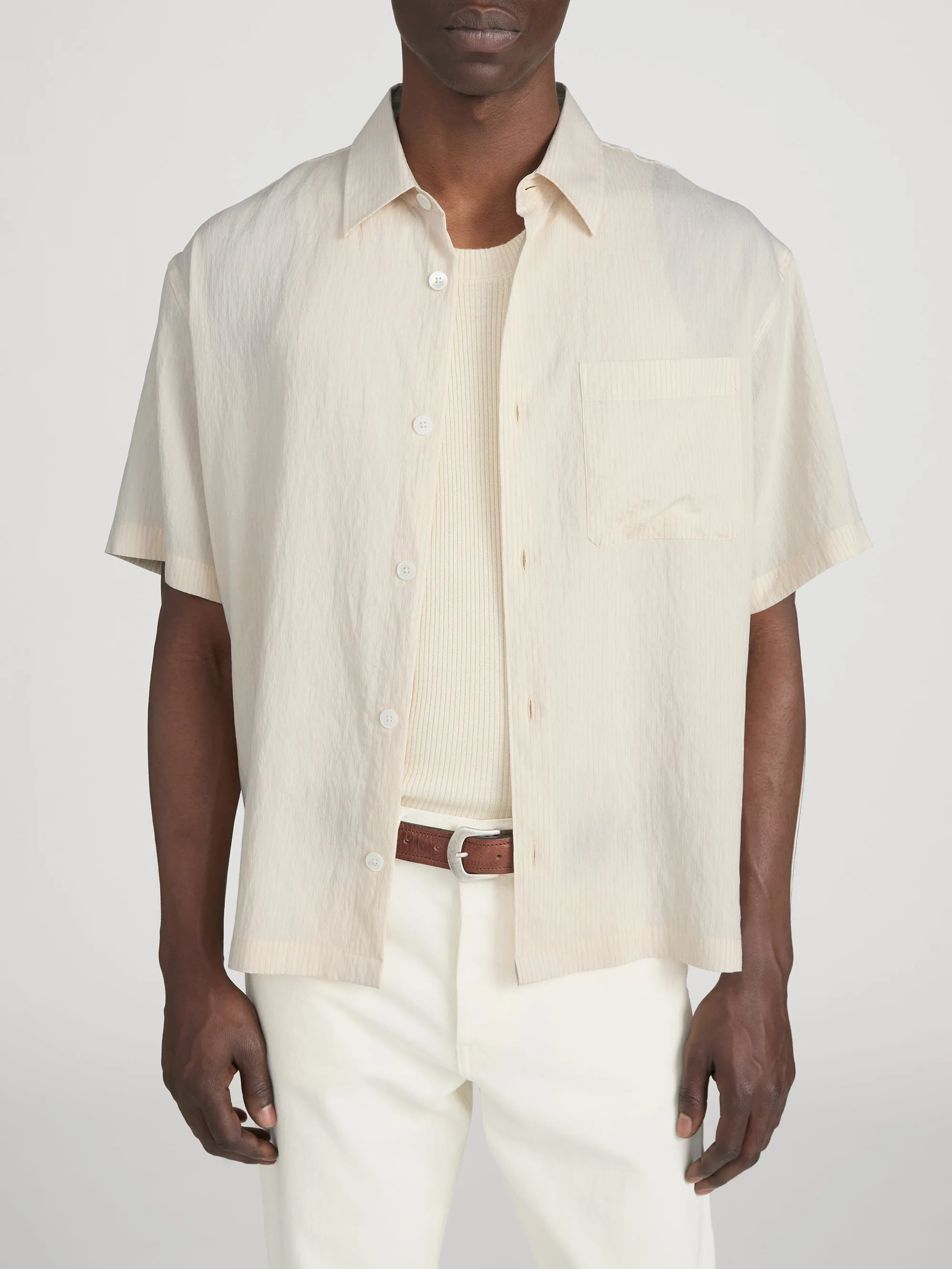 Light Weight Shirt -- Natural Stripe sold by Frame Denim product image thumbnail 3