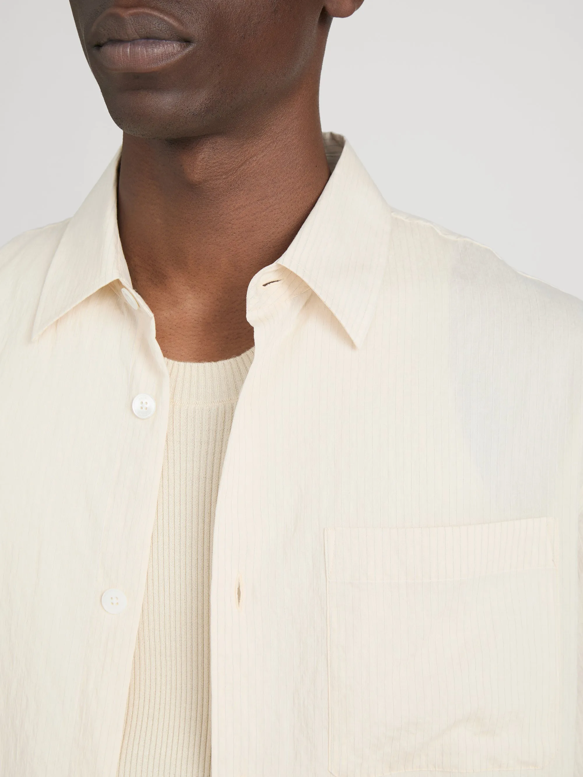 Light Weight Shirt -- Natural Stripe sold by Frame Denim product image thumbnail 5