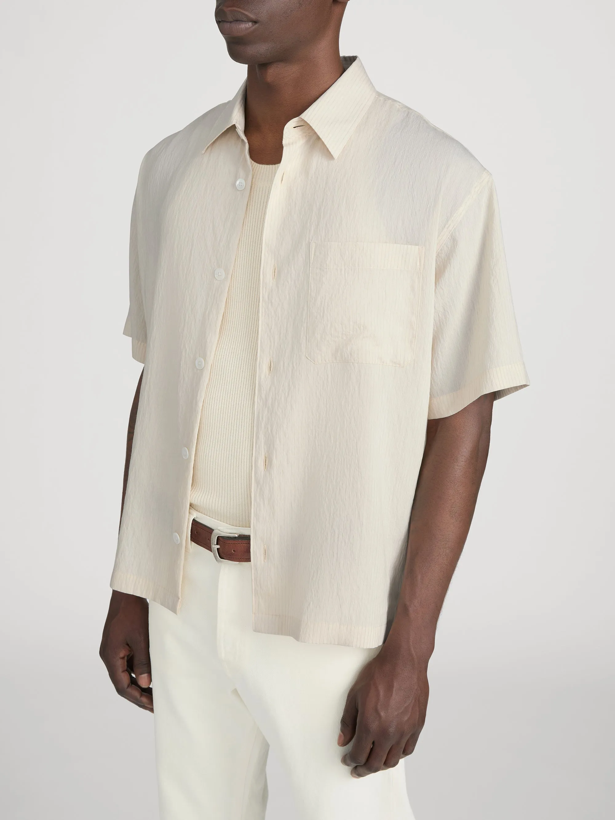 Light Weight Shirt -- Natural Stripe sold by Frame Denim product image thumbnail 4