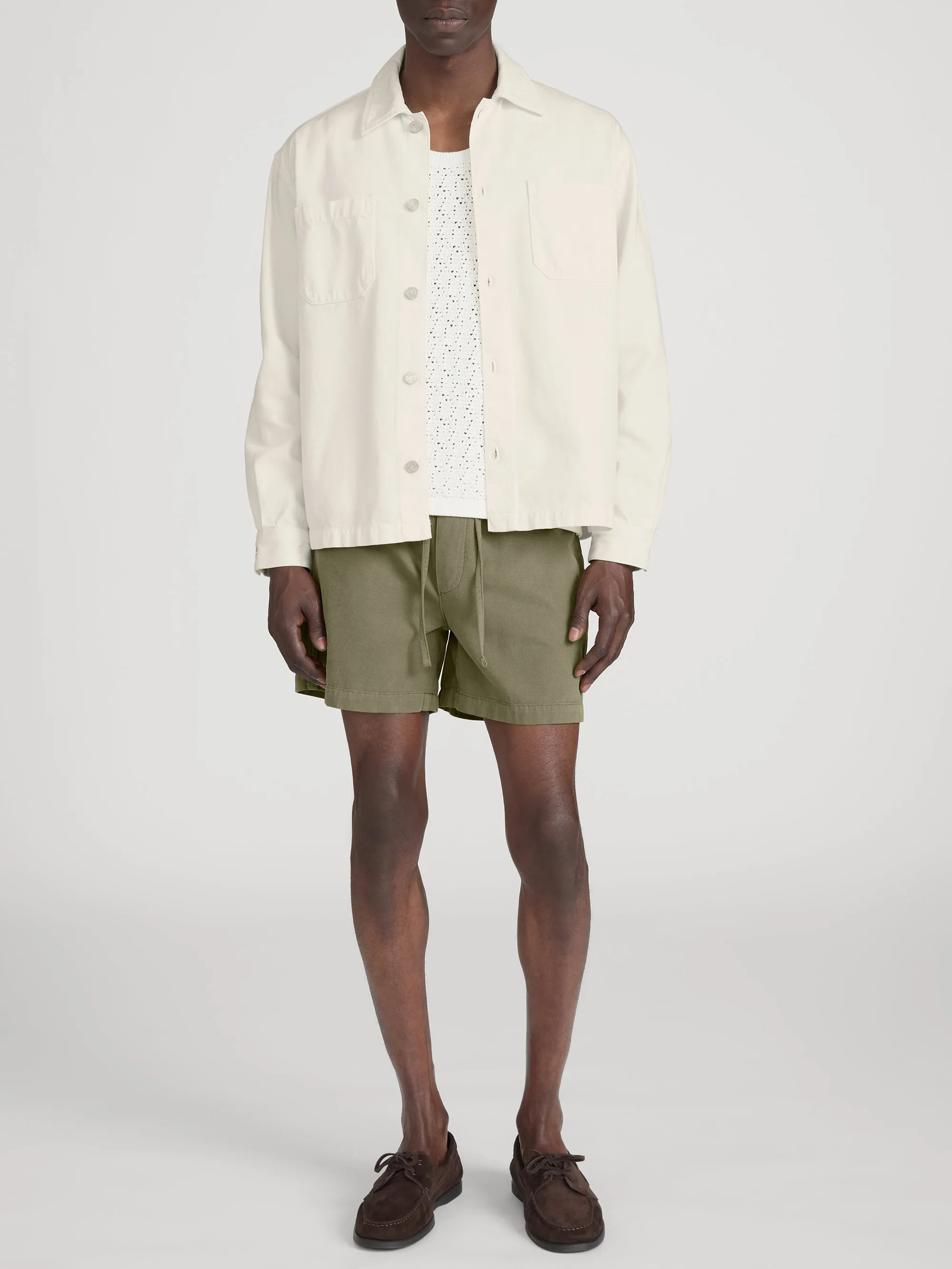 Canvas Shorts -- Military Khaki sold by Frame Denim product image thumbnail 2