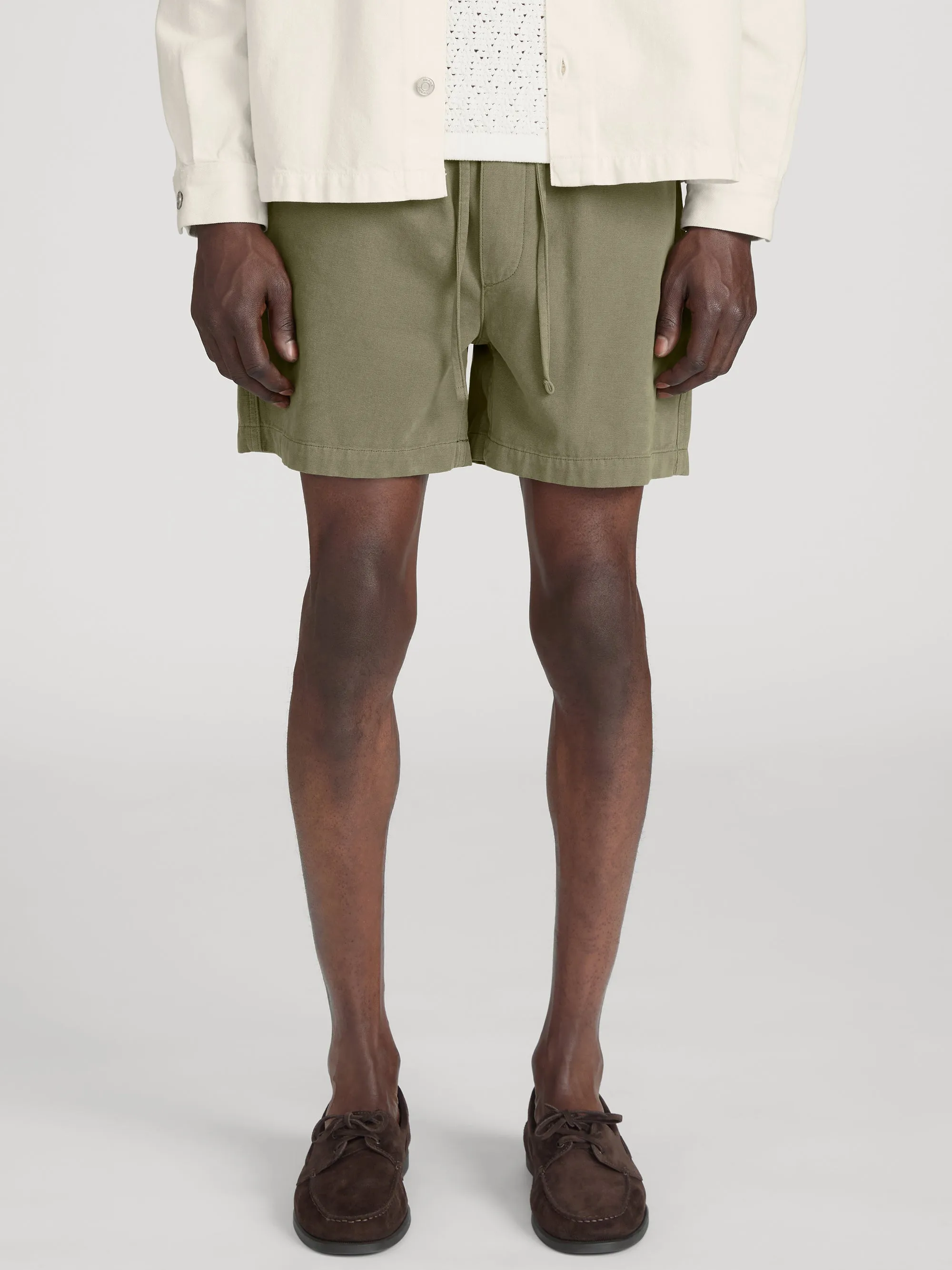 Canvas Shorts -- Military Khaki sold by Frame Denim product image thumbnail 3
