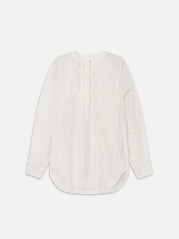 The Gallery Shirt -- Cream Multi made by Frame Denim