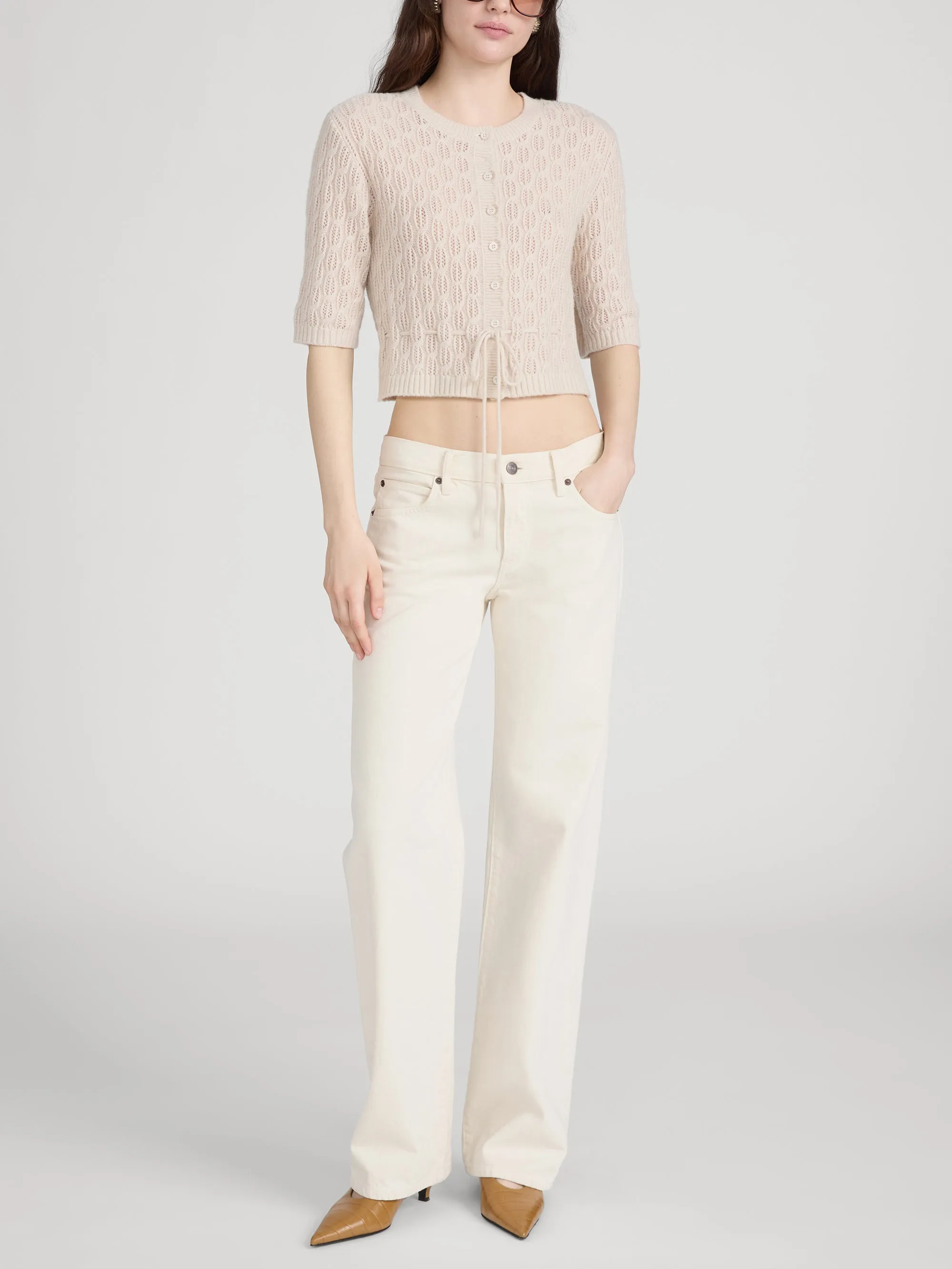 The Clover Cardi -- Oatmeal Heather sold by Frame Denim product image thumbnail 2