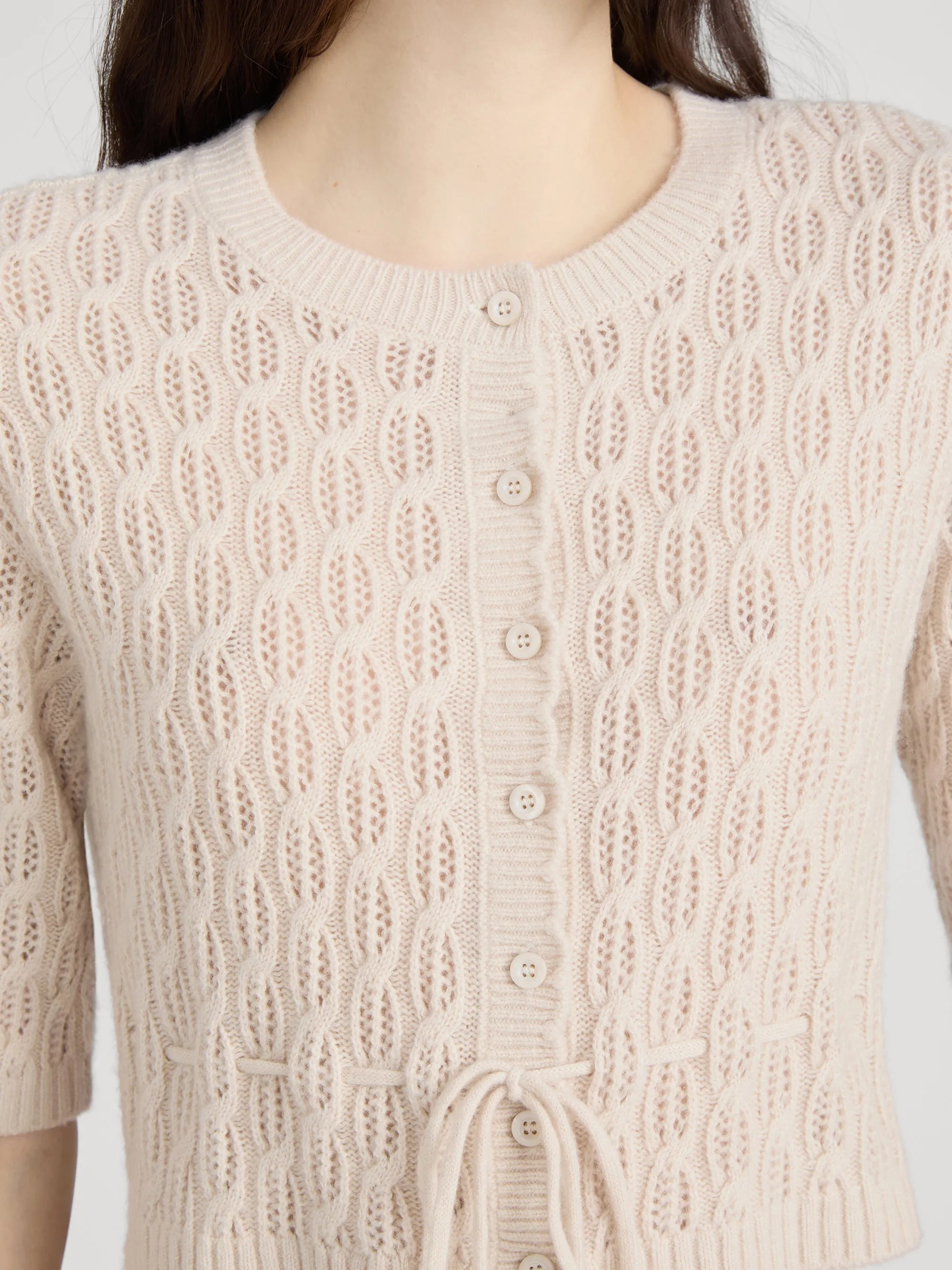 The Clover Cardi -- Oatmeal Heather sold by Frame Denim product image thumbnail 5