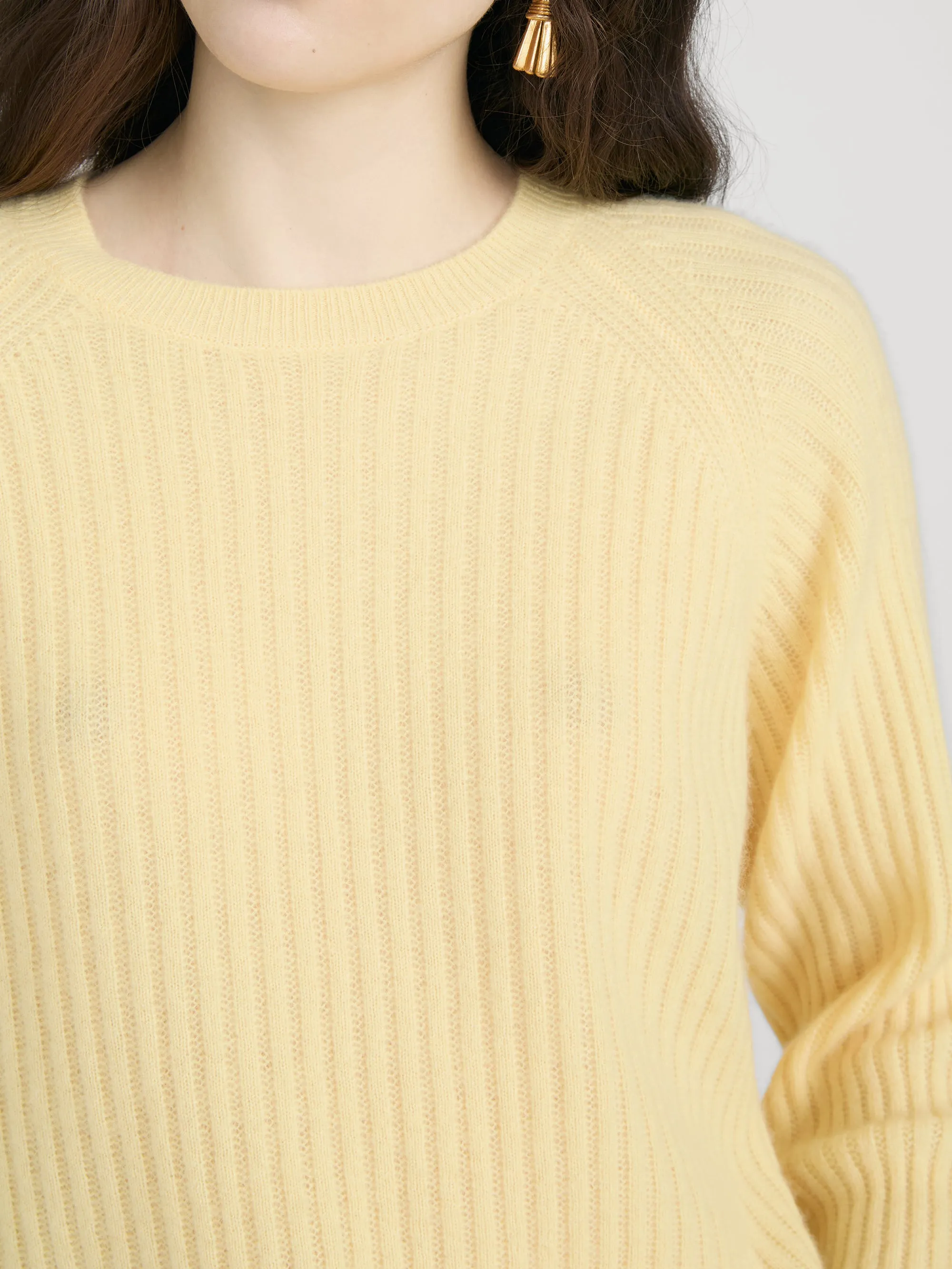 The Cashmere Sunbeam Sweater -- Canary sold by Frame Denim product image thumbnail 5