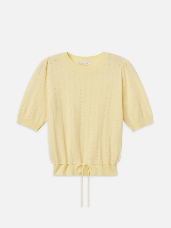 The Cashmere Charm Sweater -- Canary made by Frame Denim
