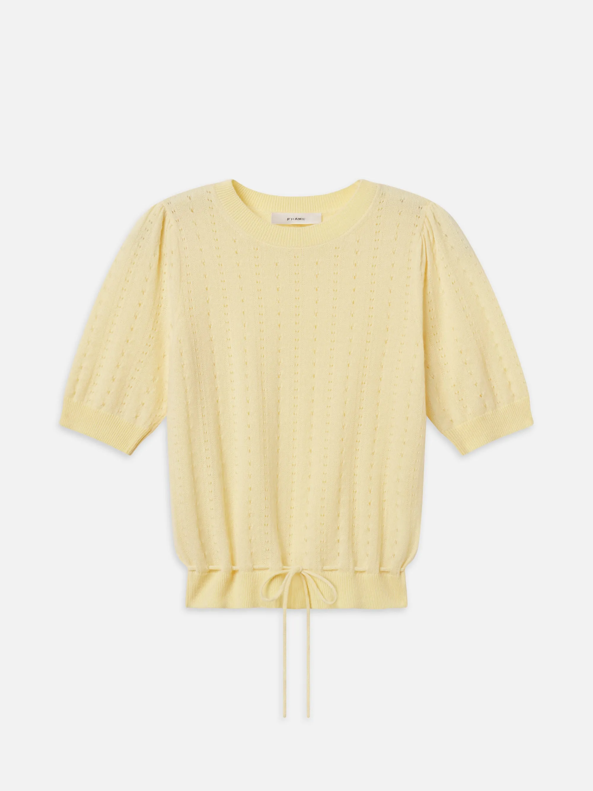 The Cashmere Charm Sweater -- Canary sold by Frame Denim