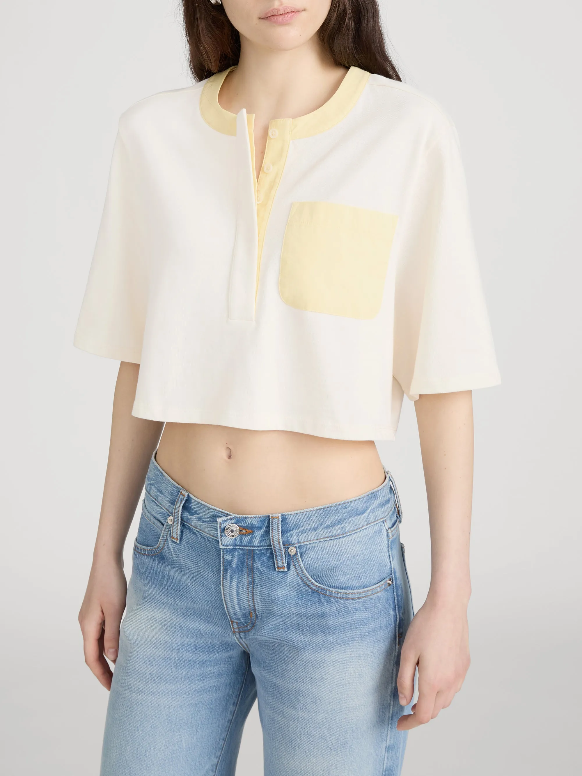 The Bodega Tee -- Lemon Multi sold by Frame Denim product image thumbnail 4