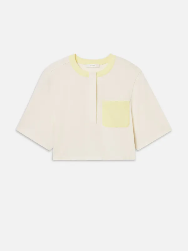 The Bodega Tee -- Lemon Multi made by Frame Denim
