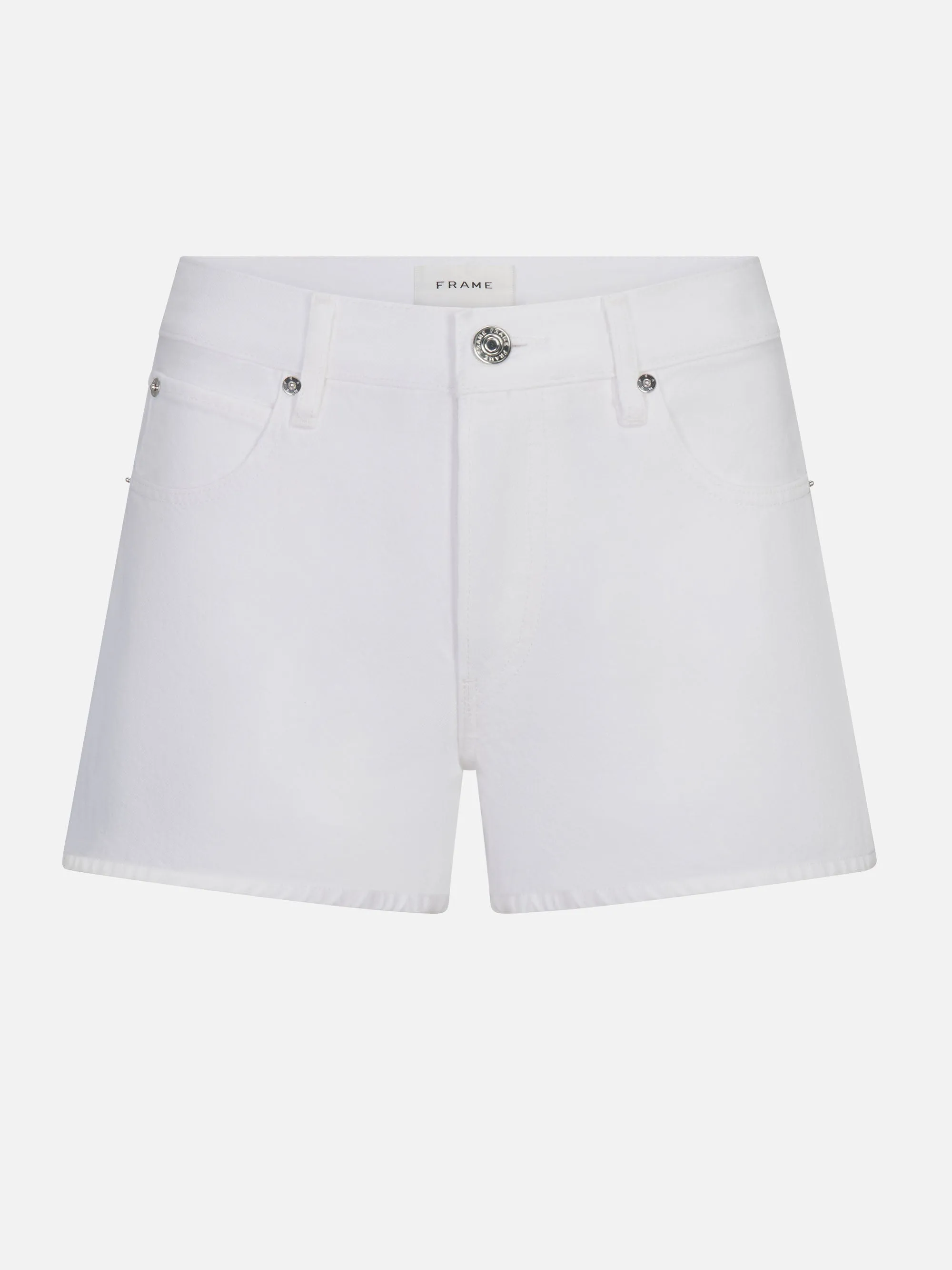 The Long Hang Short -- White sold by Frame Denim