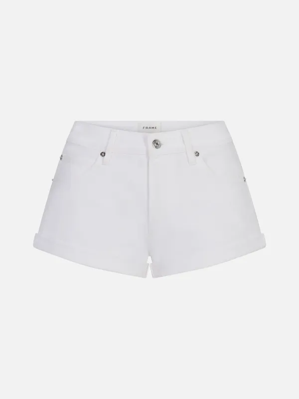 The Darling Short -- White made by Frame Denim