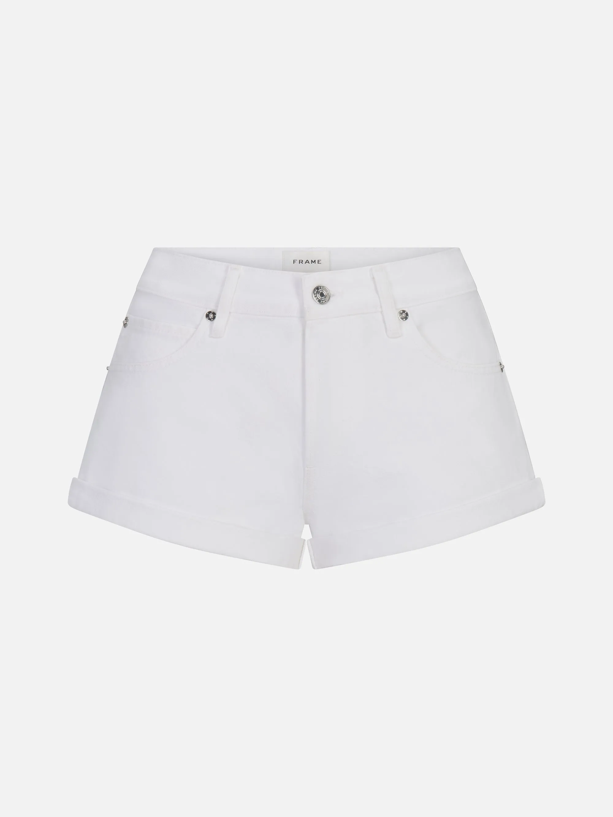 The Darling Short -- White sold by Frame Denim